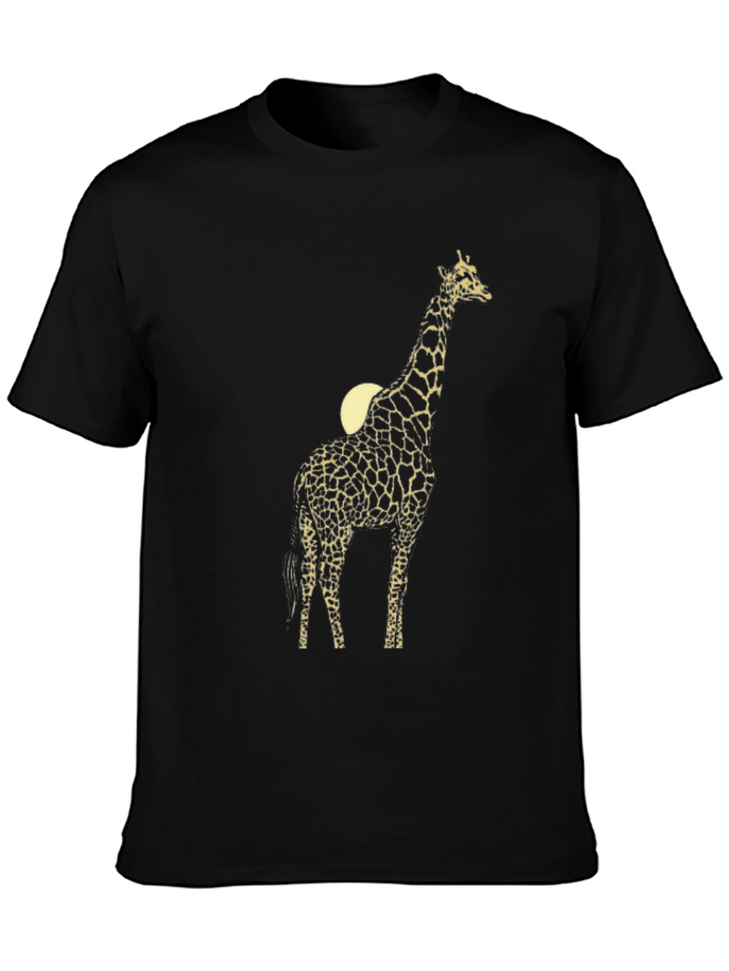 Giraffe Graphic T-Shirt - Black