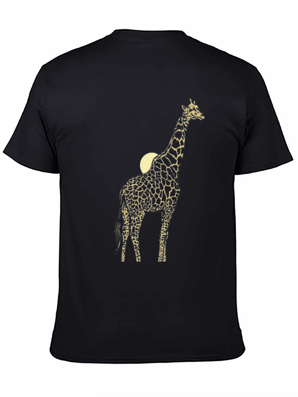 Giraffe Graphic T-Shirt - Black