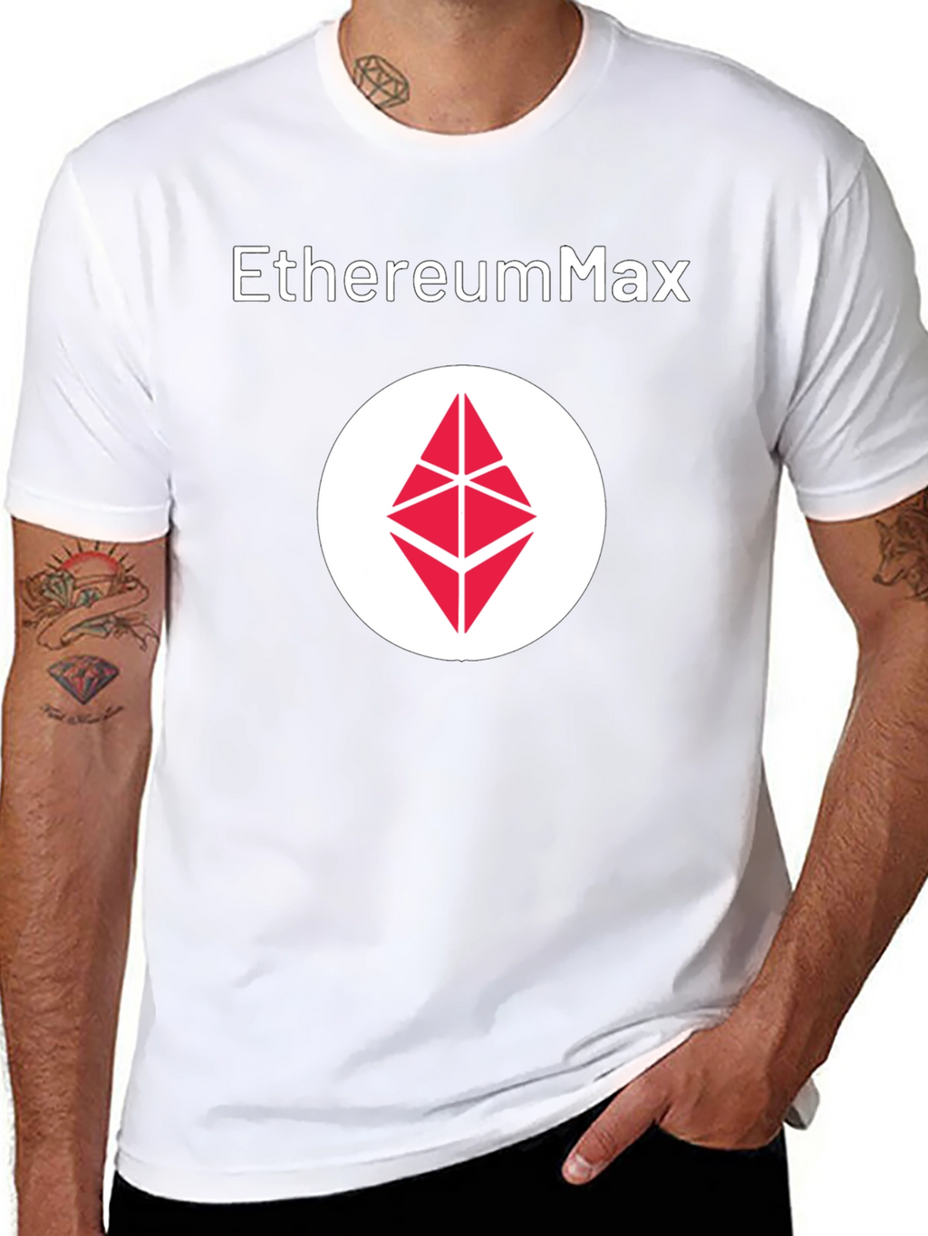 EthereumMax Logo Black T-Shirt