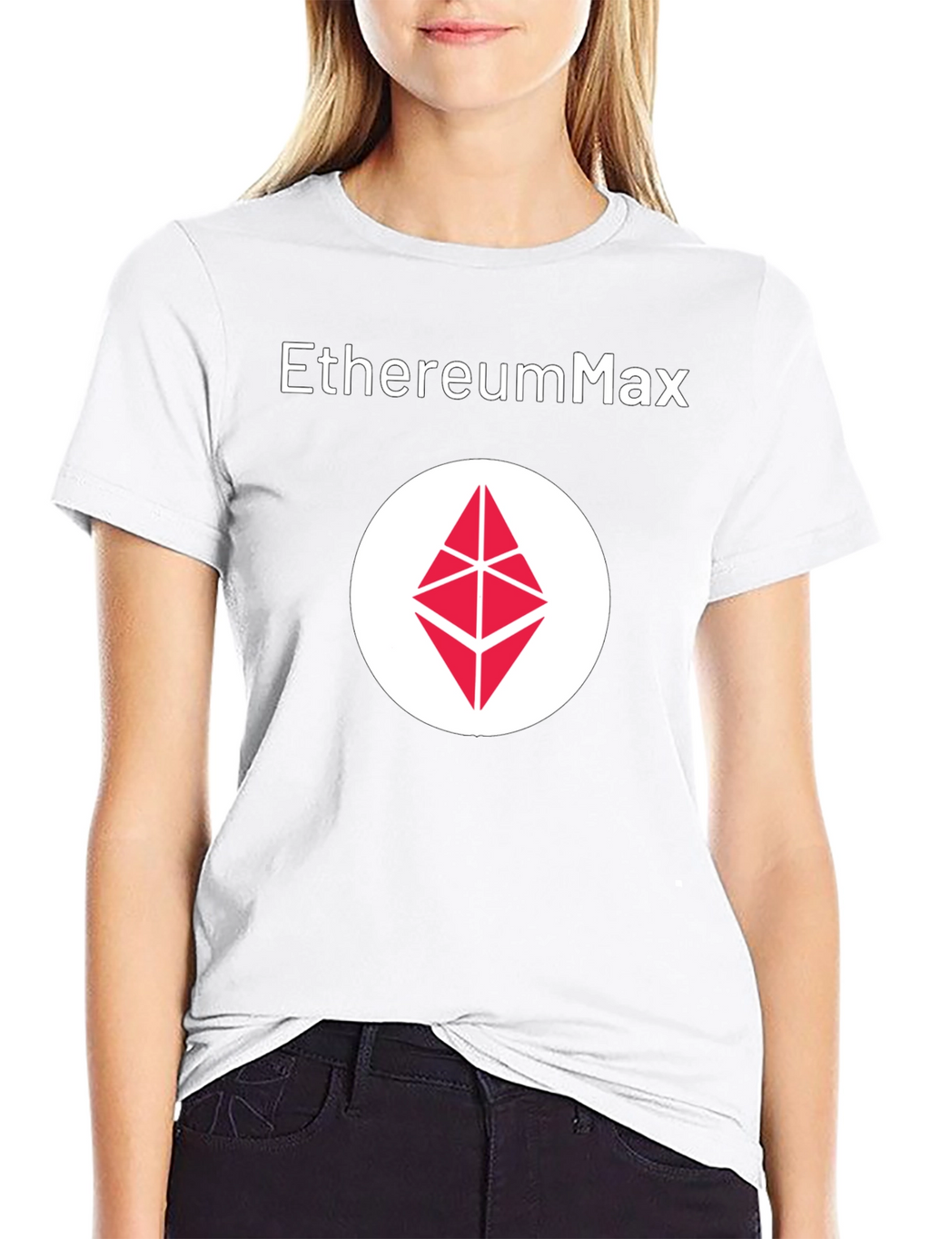 EthereumMax Logo Black T-Shirt
