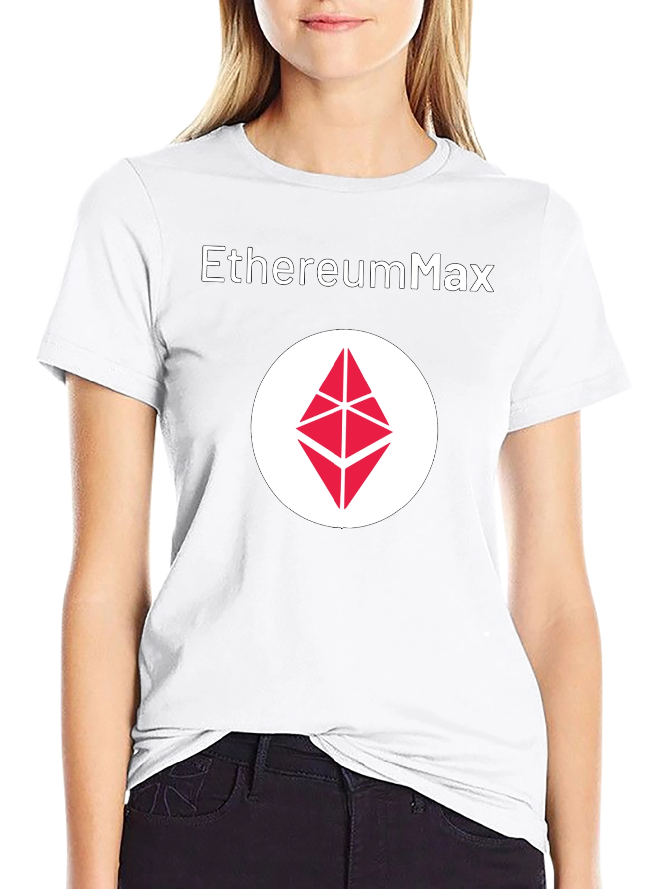 EthereumMax Logo Black T-Shirt