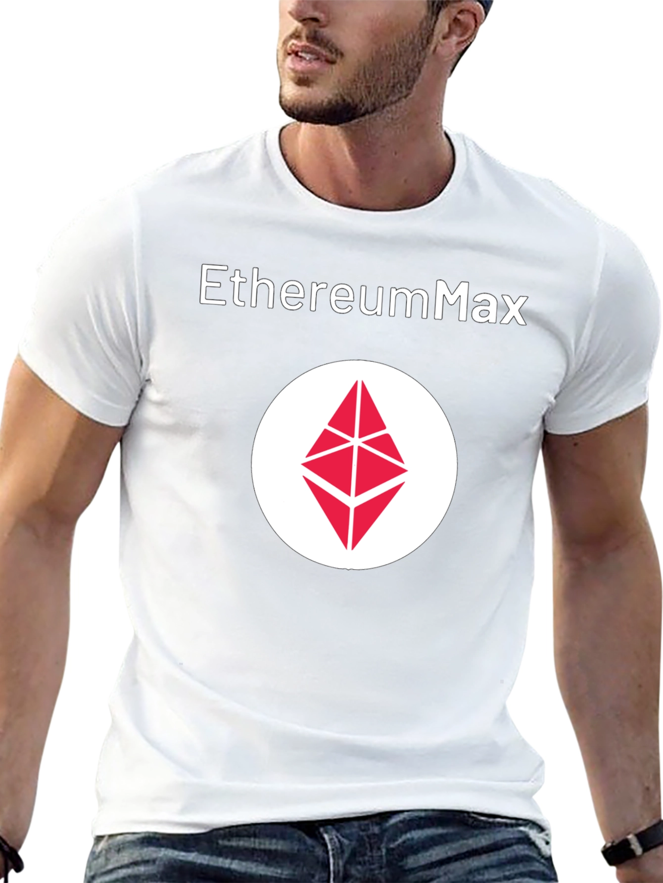 EthereumMax Logo Black T-Shirt