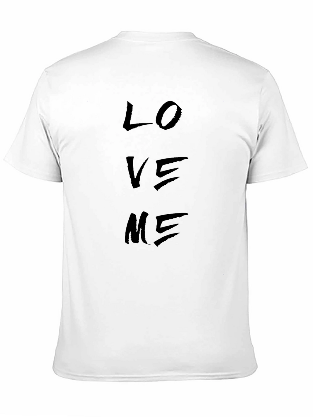 Love Me Graphic Print Black T-Shirt