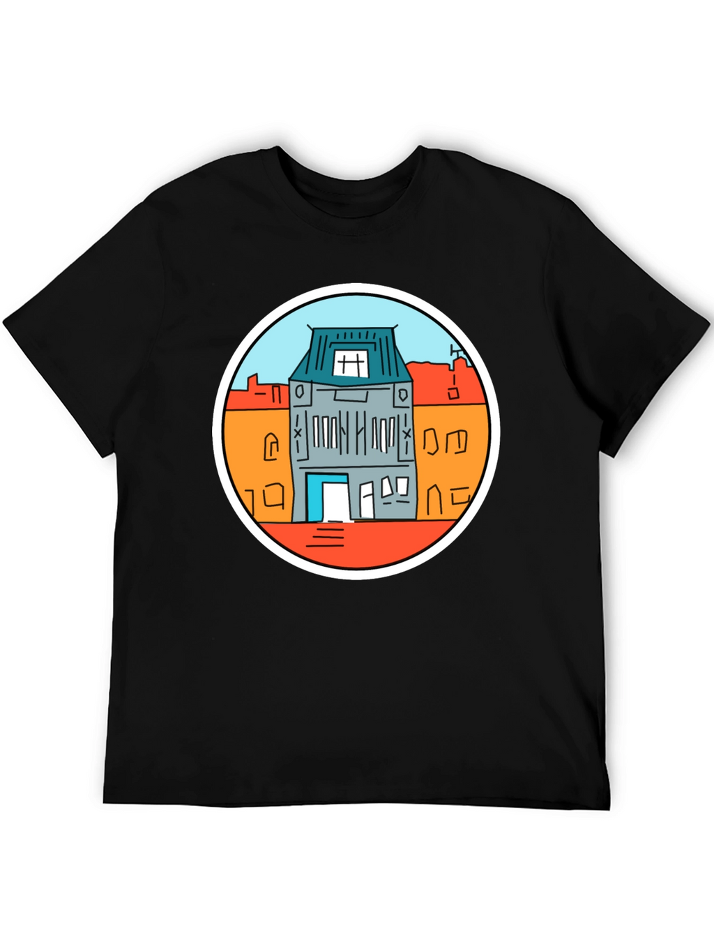 Amsterdam House T-Shirt - Black