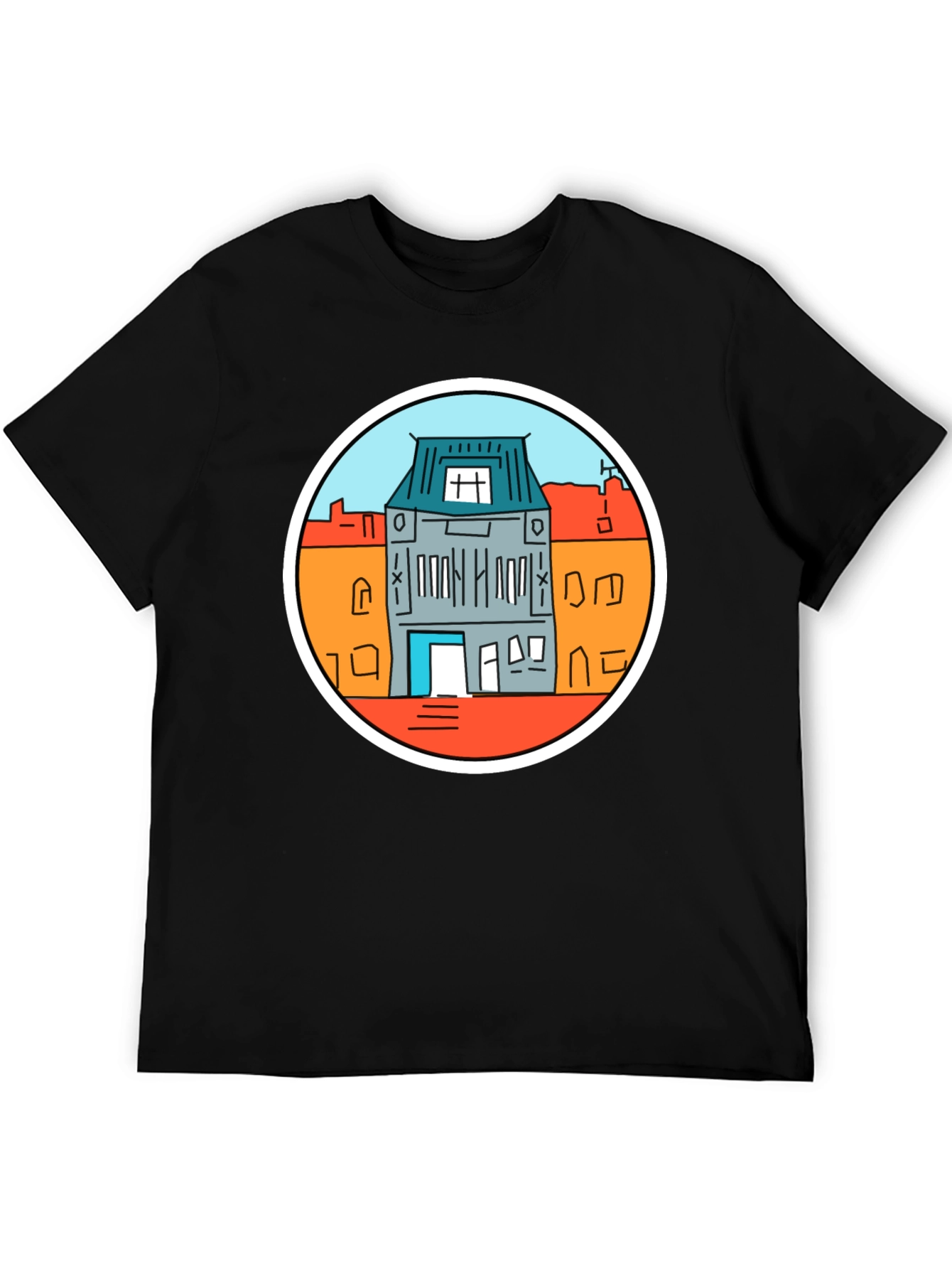 Amsterdam House T-Shirt - Black