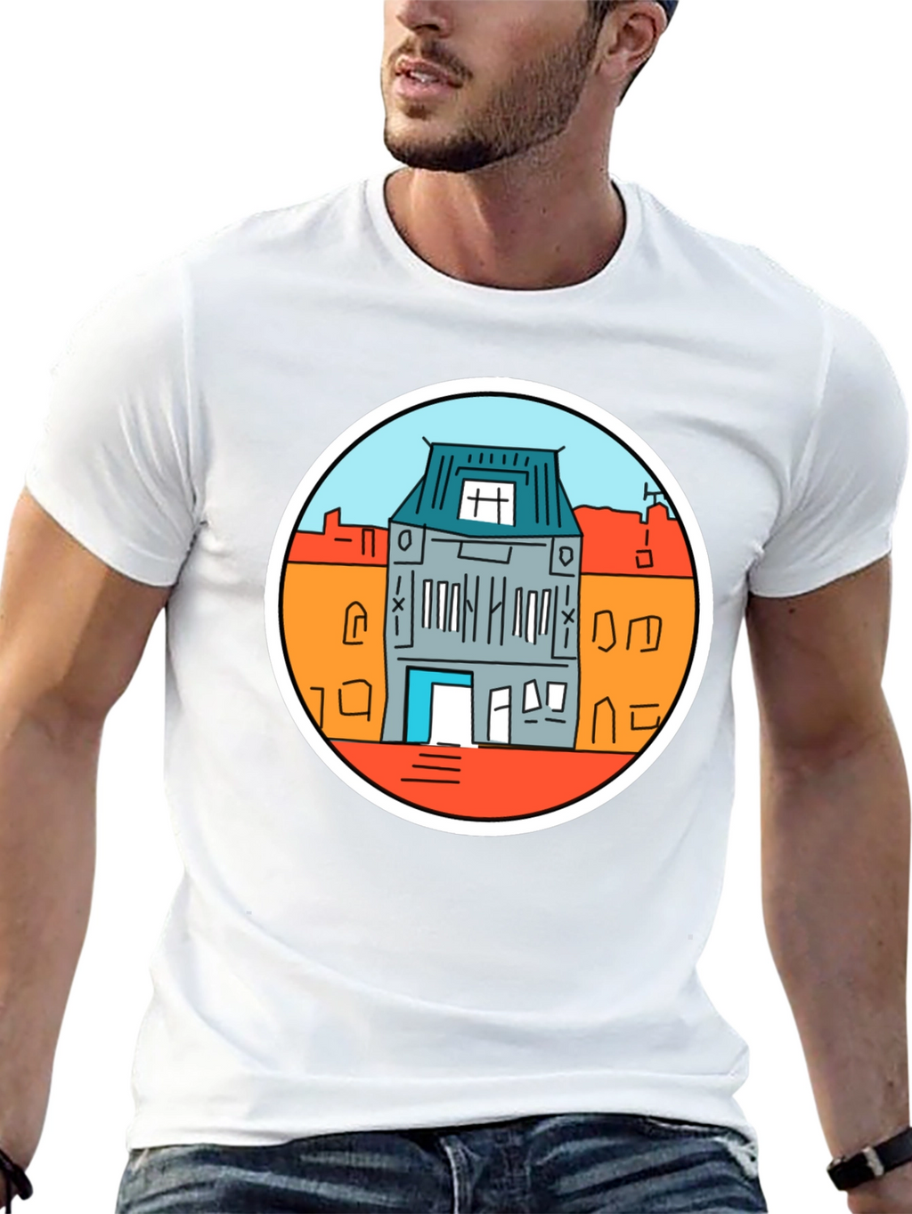 Amsterdam House T-Shirt - Black