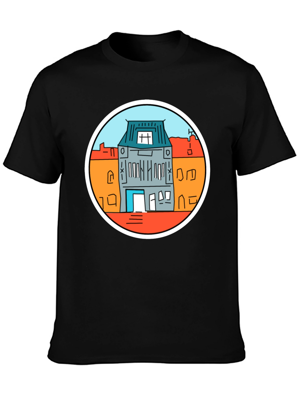 Amsterdam House T-Shirt - Black