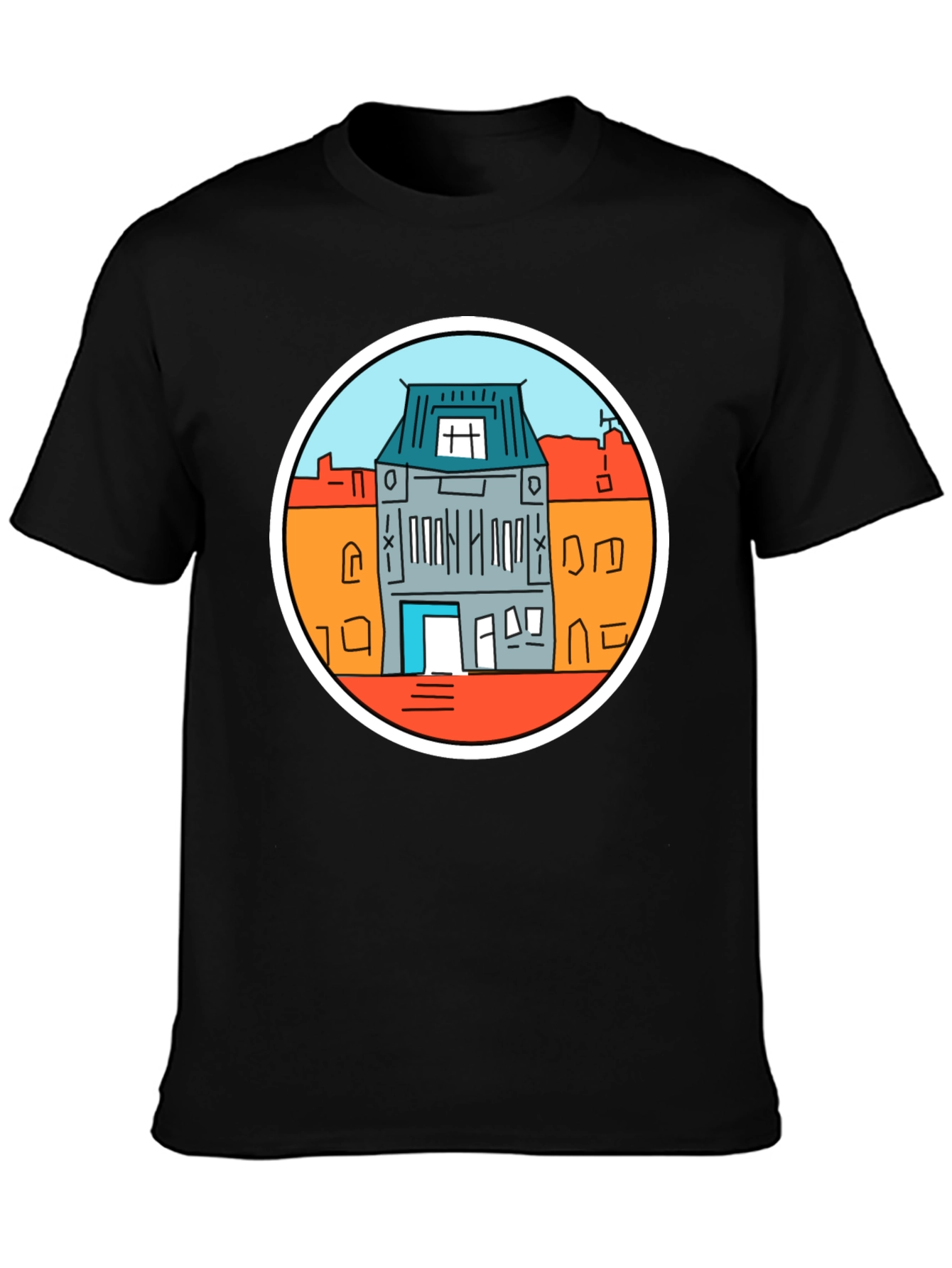 Amsterdam House T-Shirt - Black