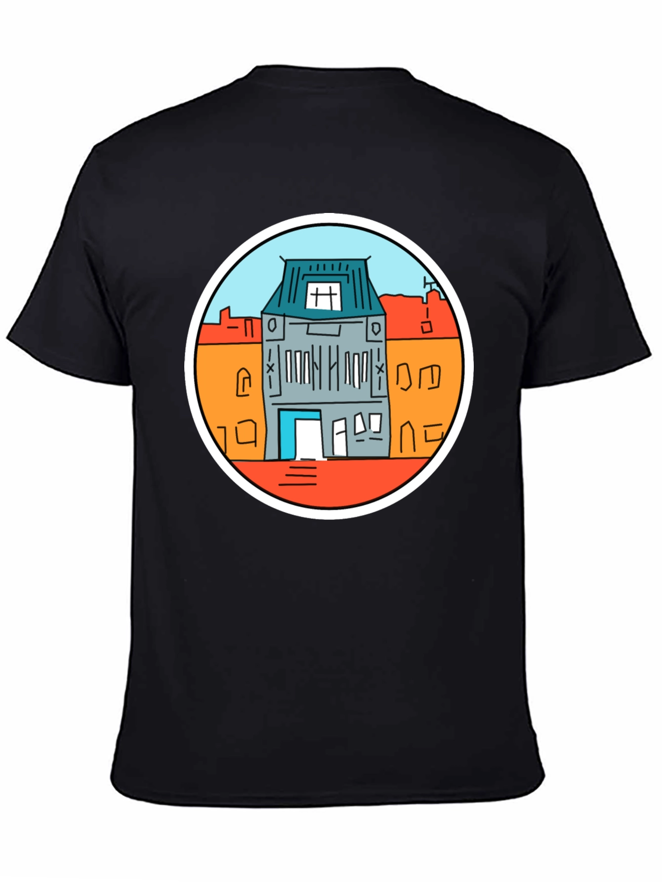 Amsterdam House T-Shirt - Black