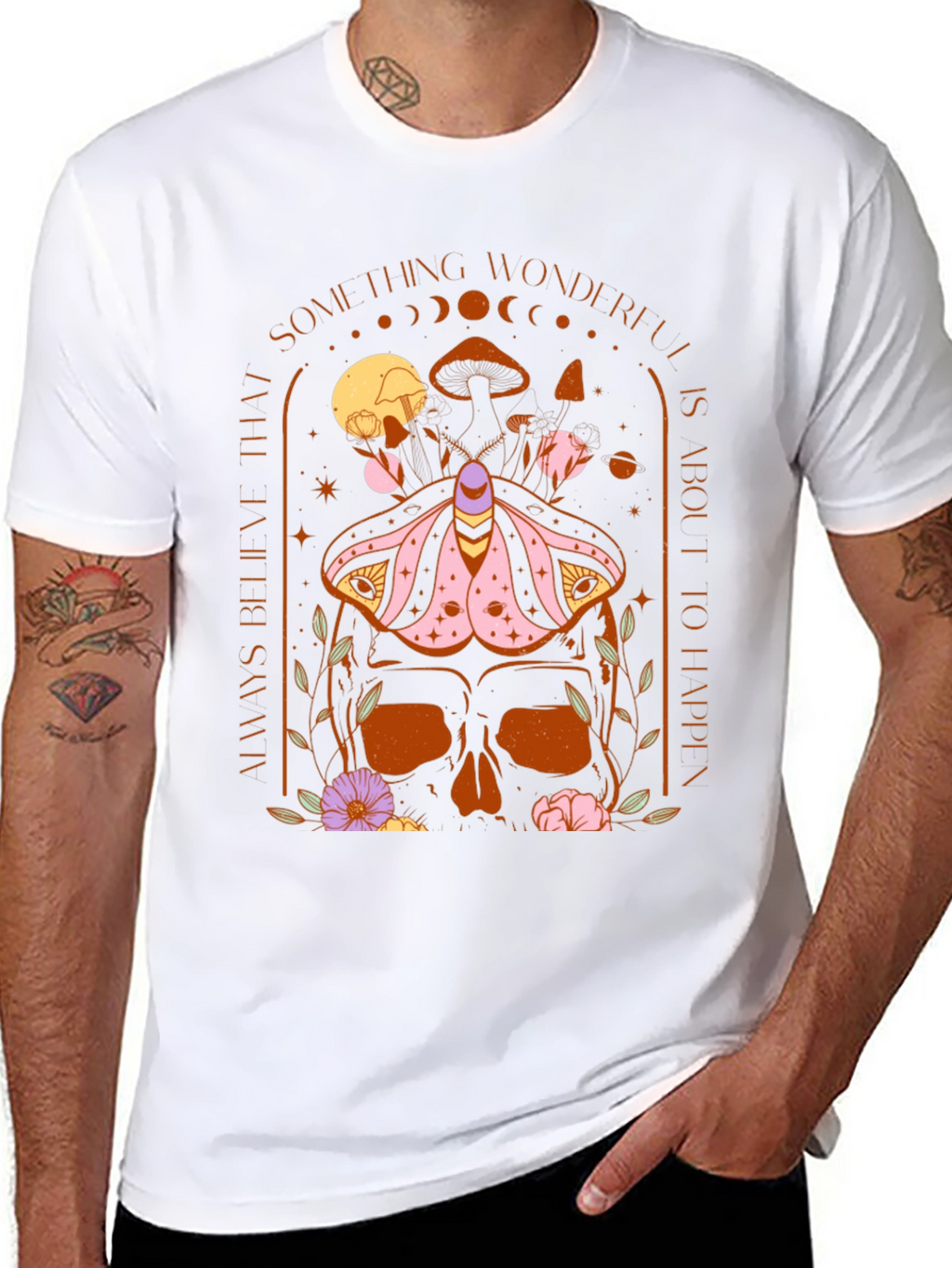 Skull Moth Graphic Tee
