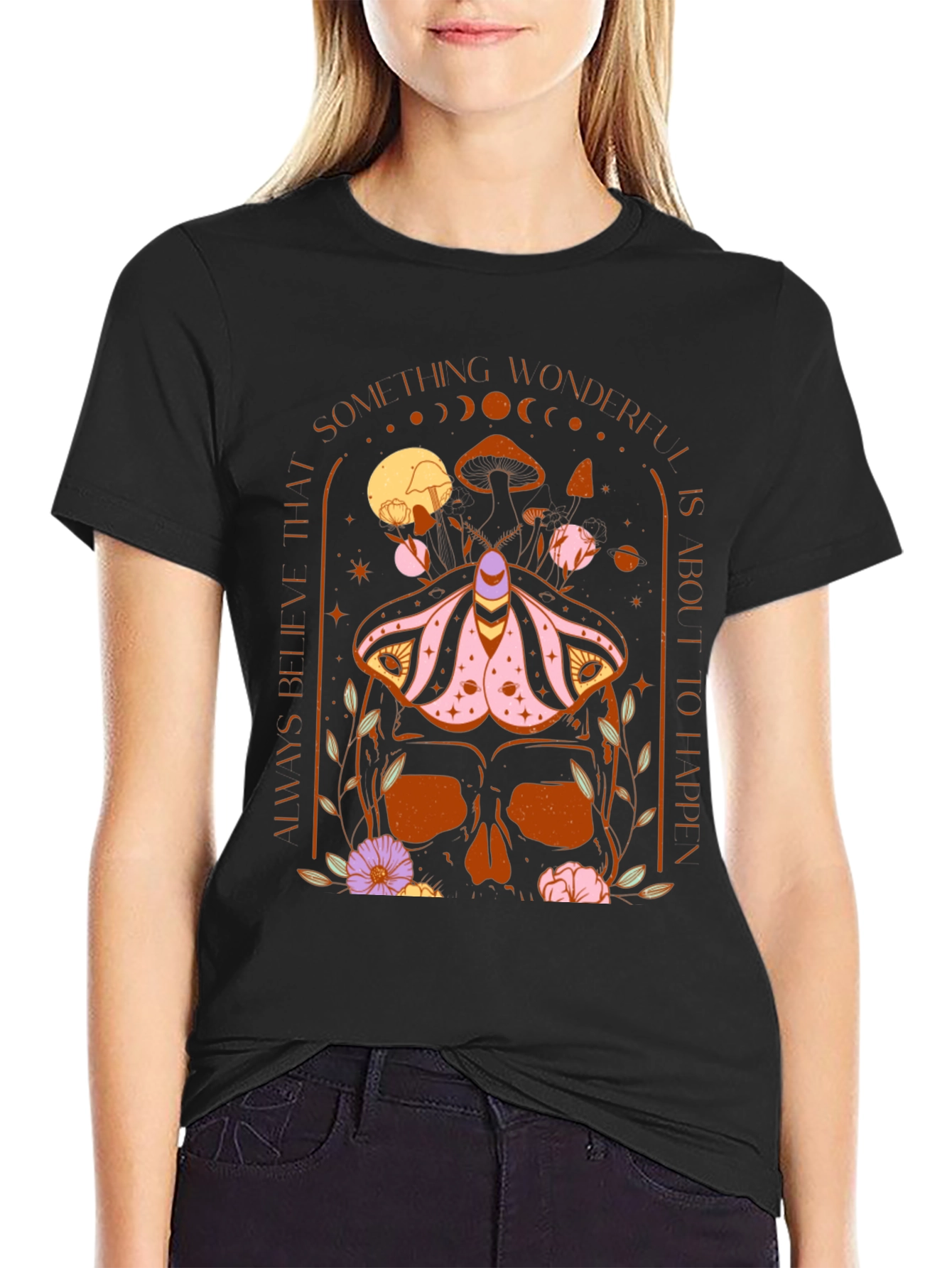Skull Moth Graphic Tee