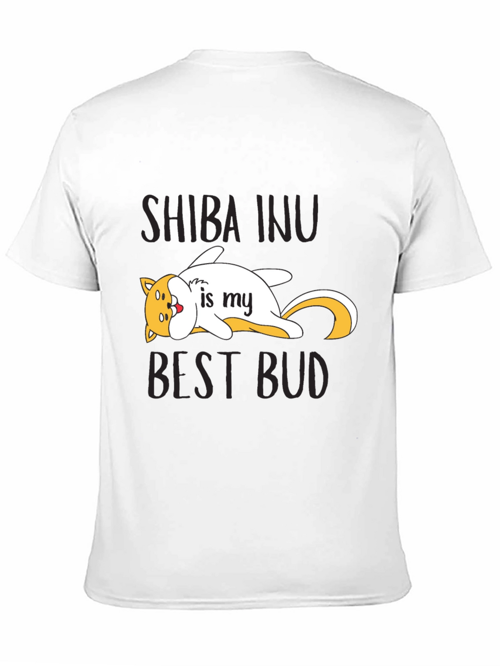 Shiba Inu Best Bud Black T-Shirt