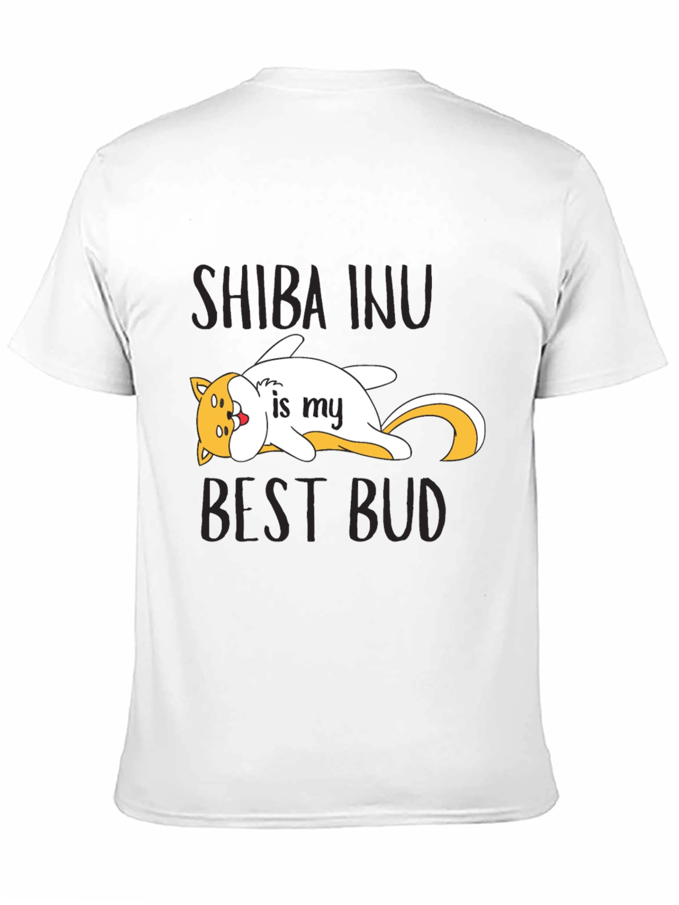 Shiba Inu Best Bud Black T-Shirt