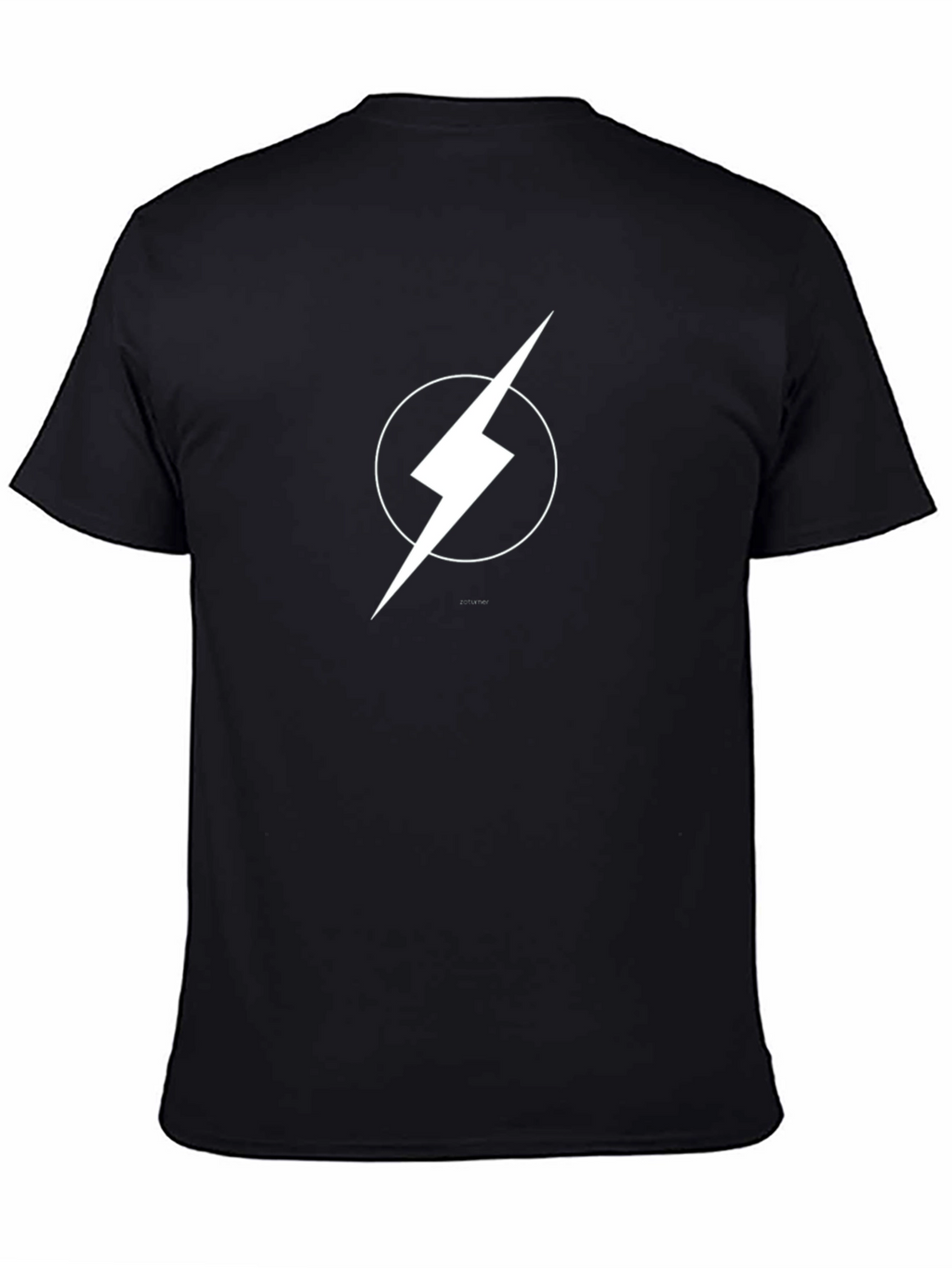 Lightning Bolt Graphic Tee - Black
