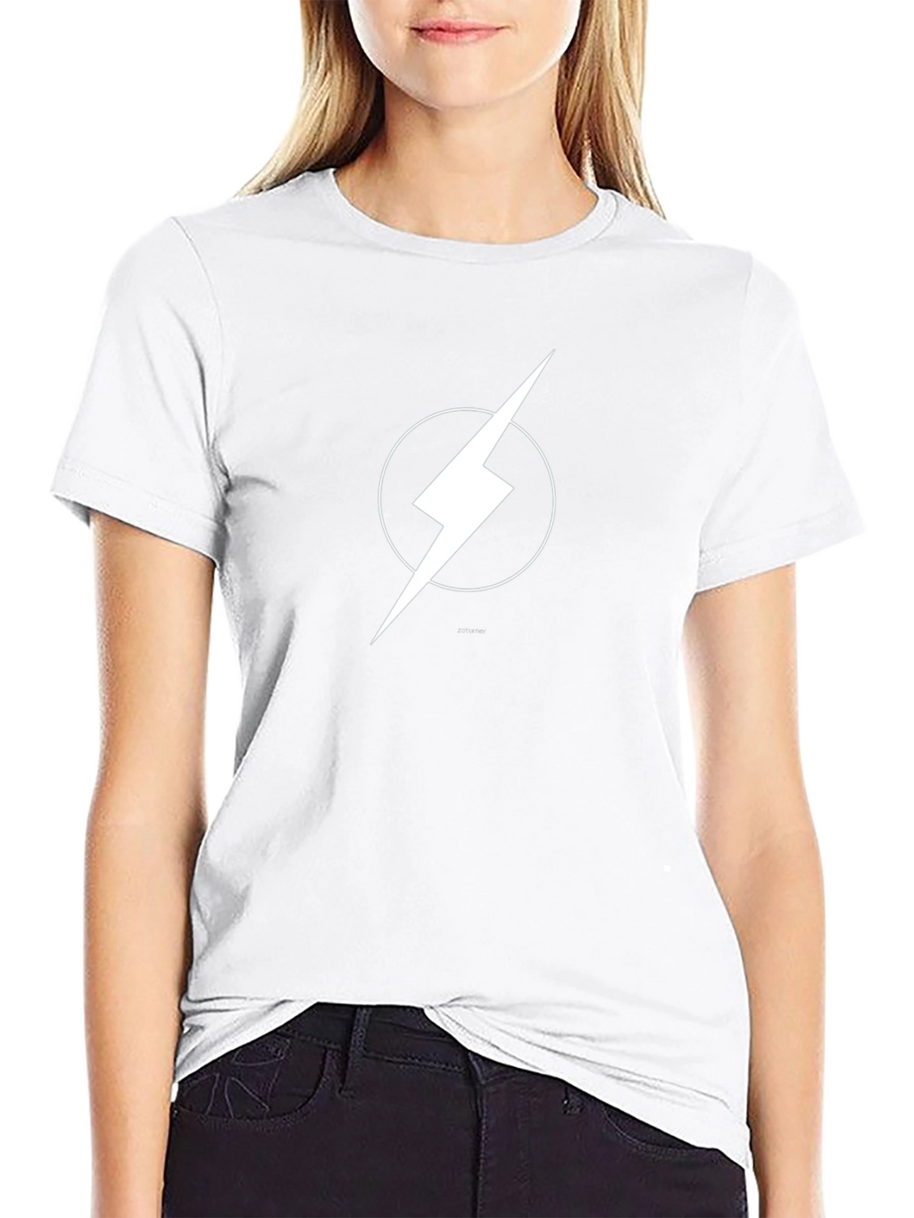 Lightning Bolt Graphic Tee - Black