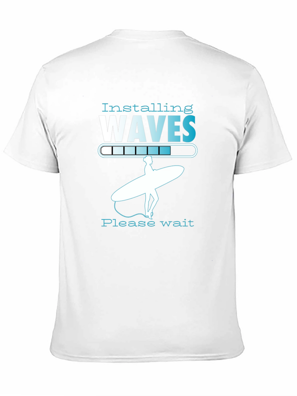 Installing Waves Graphic T-Shirt - Surfer Design