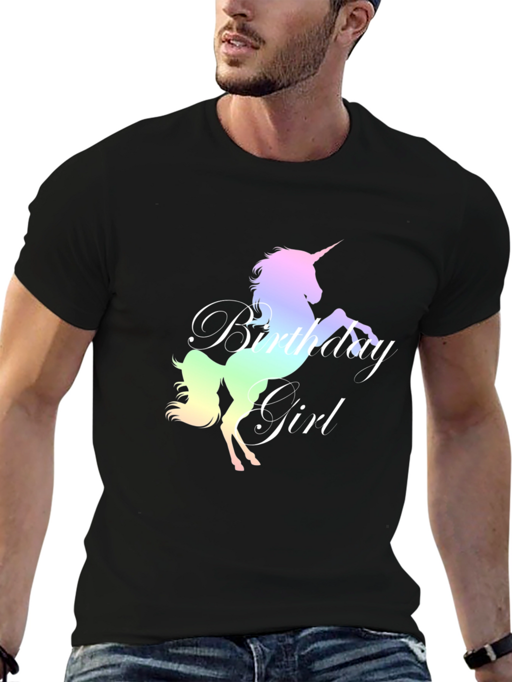 Unicorn Birthday Girl T-Shirt