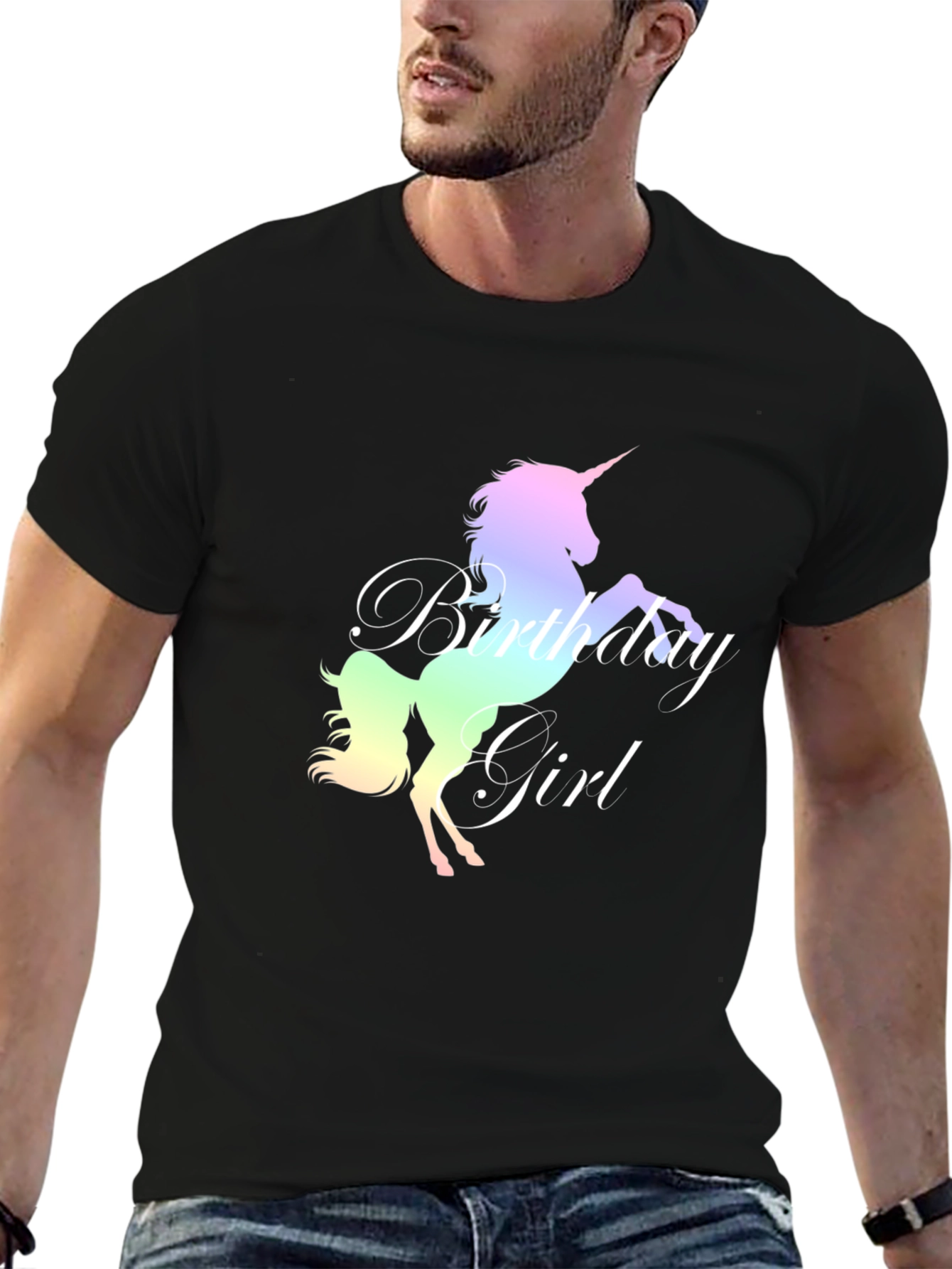 Unicorn Birthday Girl T-Shirt