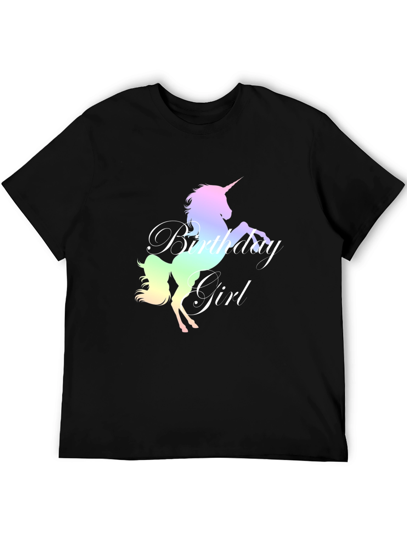Unicorn Birthday Girl T-Shirt