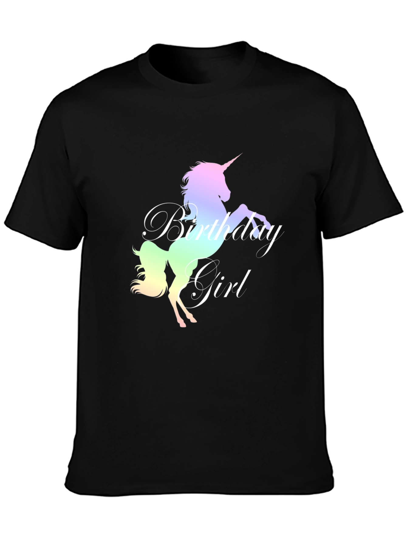 Unicorn Birthday Girl T-Shirt