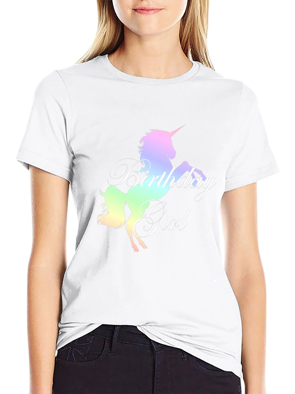 Unicorn Birthday Girl T-Shirt
