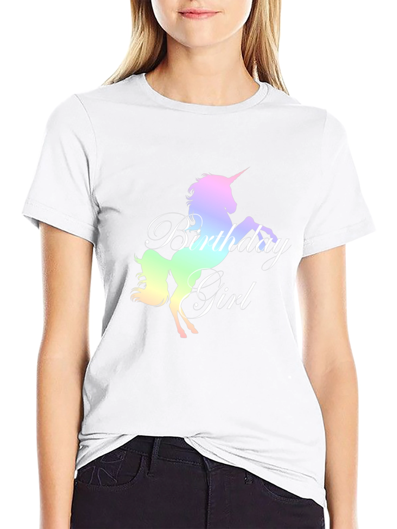 Unicorn Birthday Girl T-Shirt