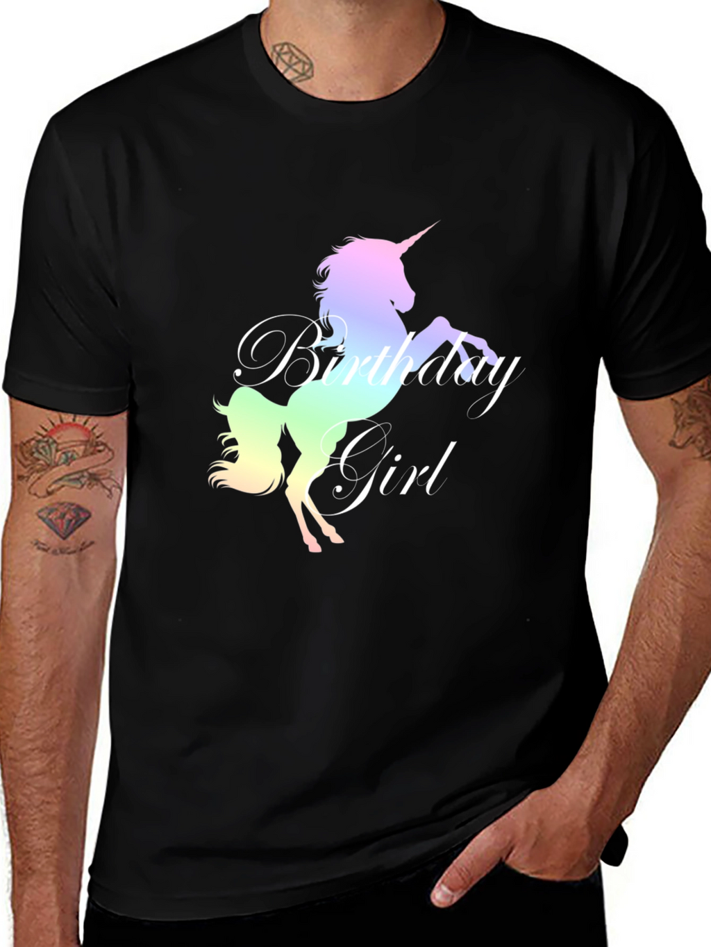Unicorn Birthday Girl T-Shirt