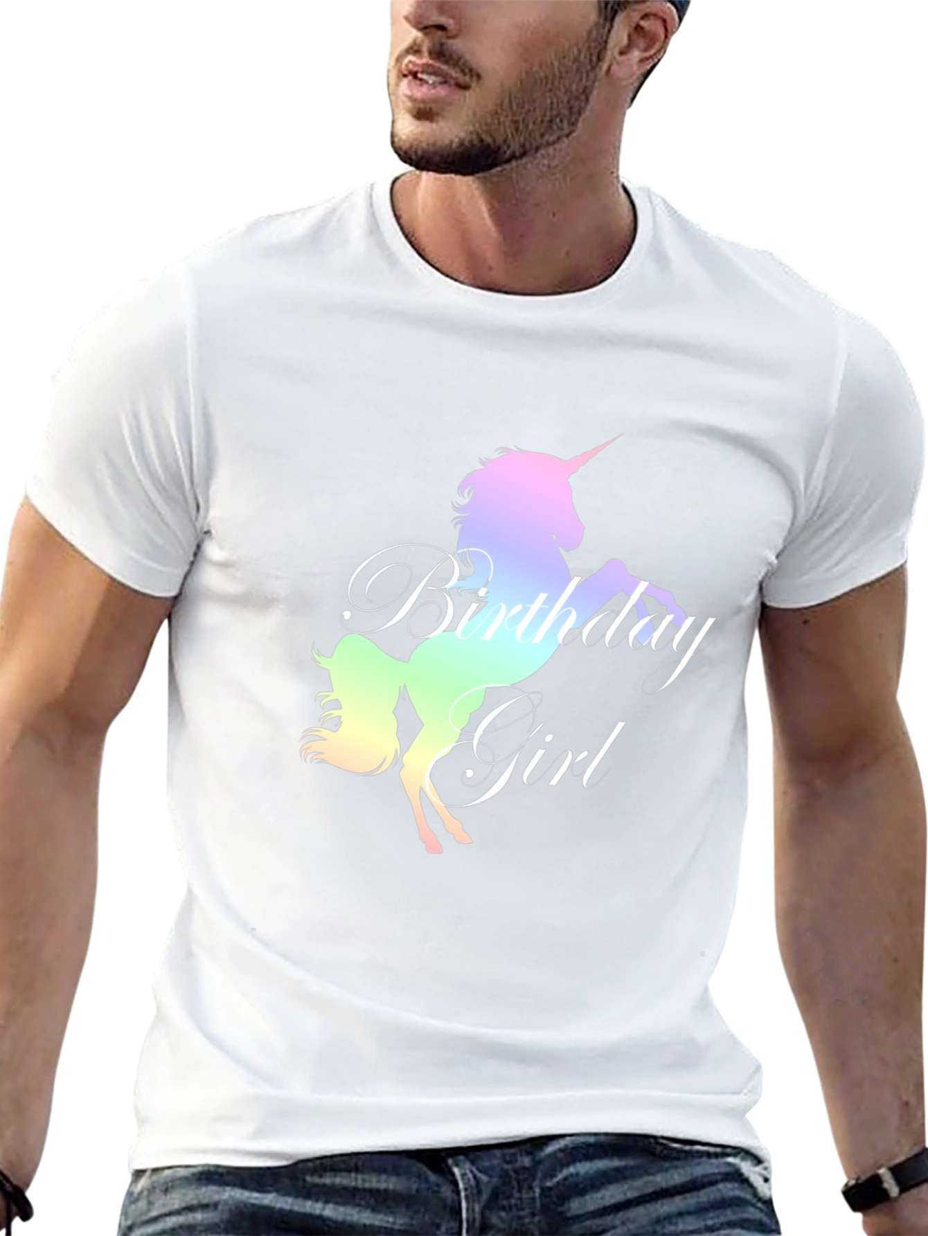 Unicorn Birthday Girl T-Shirt