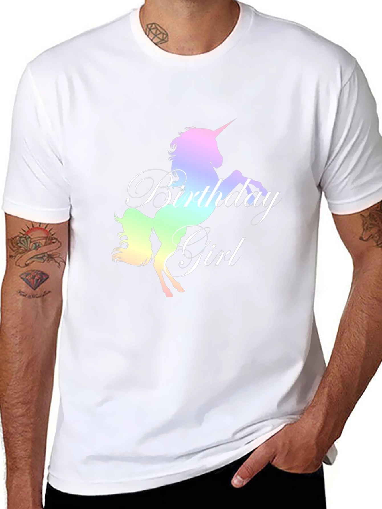 Unicorn Birthday Girl T-Shirt