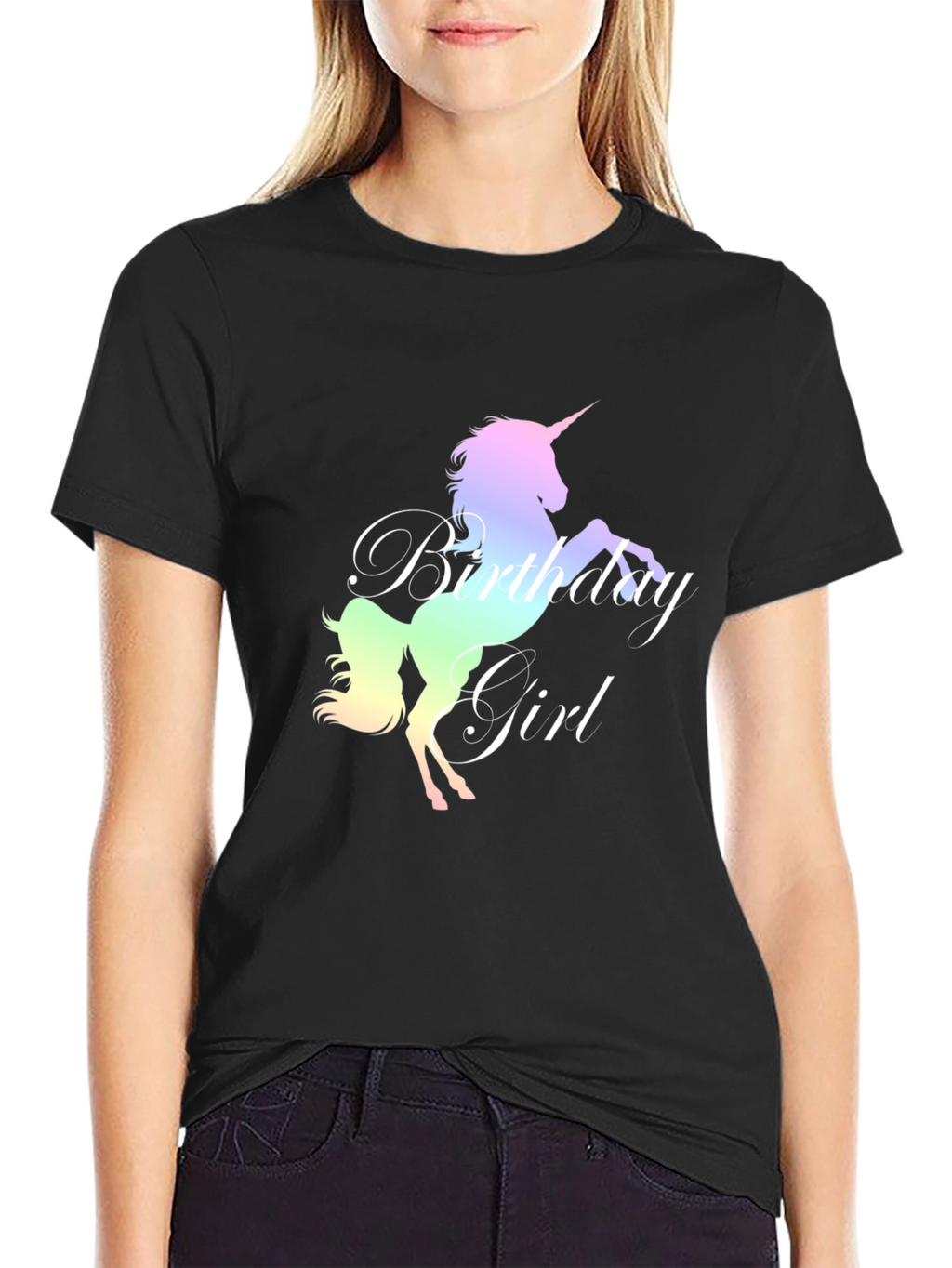 Unicorn Birthday Girl T-Shirt