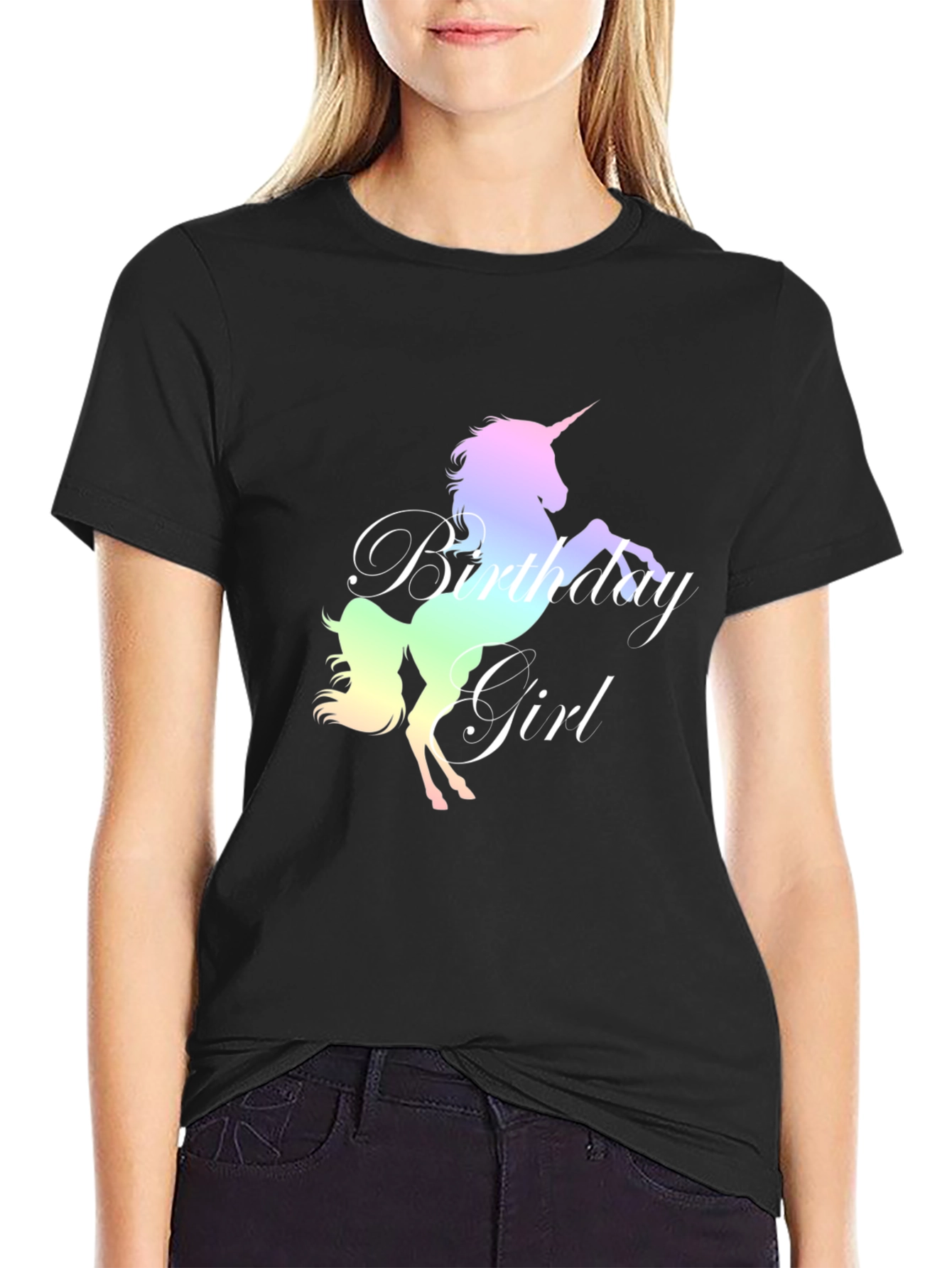 Unicorn Birthday Girl T-Shirt
