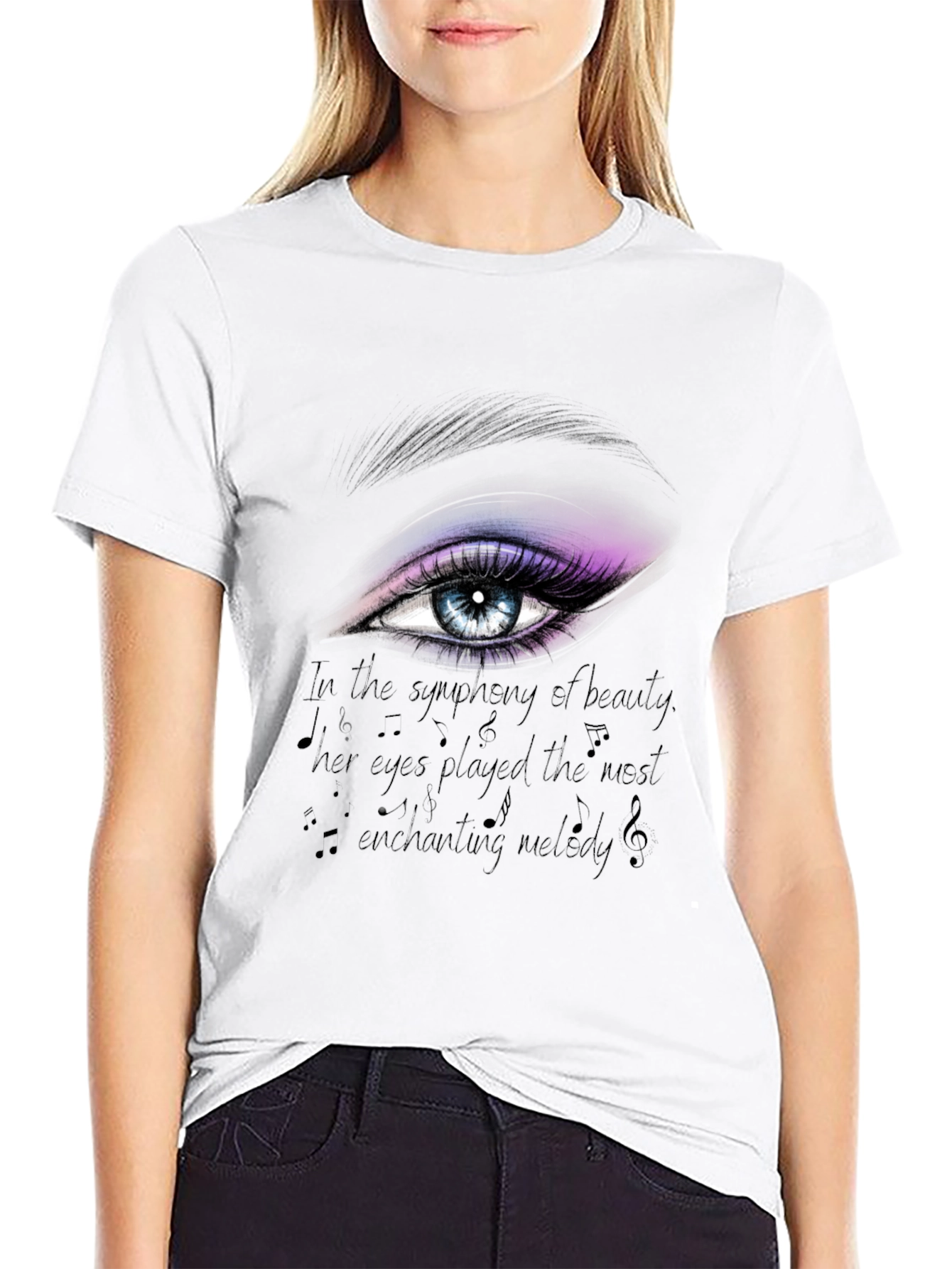 Eye Graphic T-Shirt: Symphony of Beauty