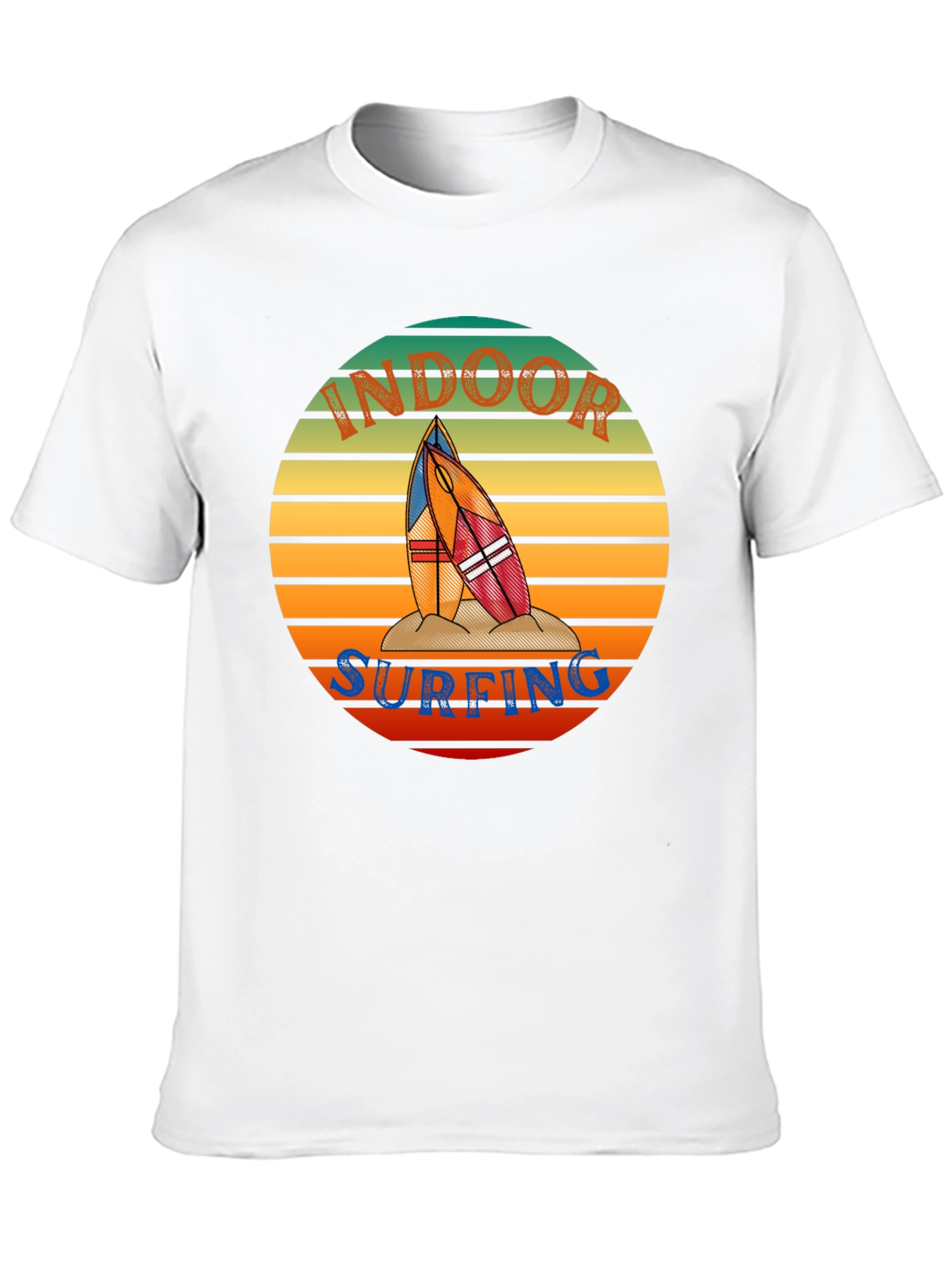 Indoor Surfing T-Shirt - Retro Surf Design