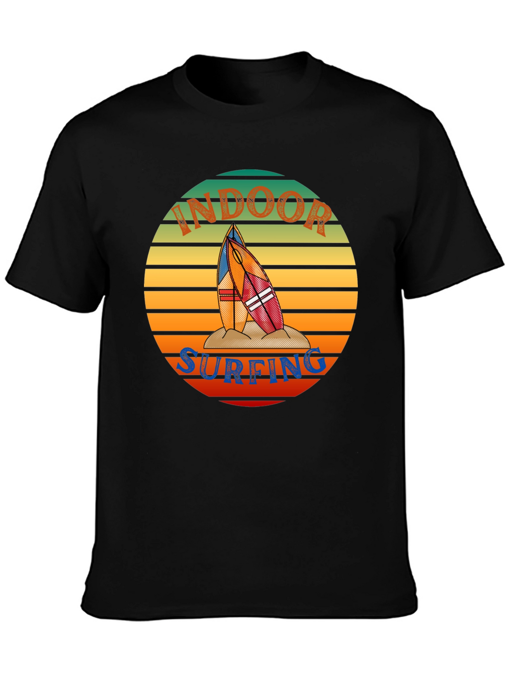 Indoor Surfing T-Shirt - Retro Surf Design