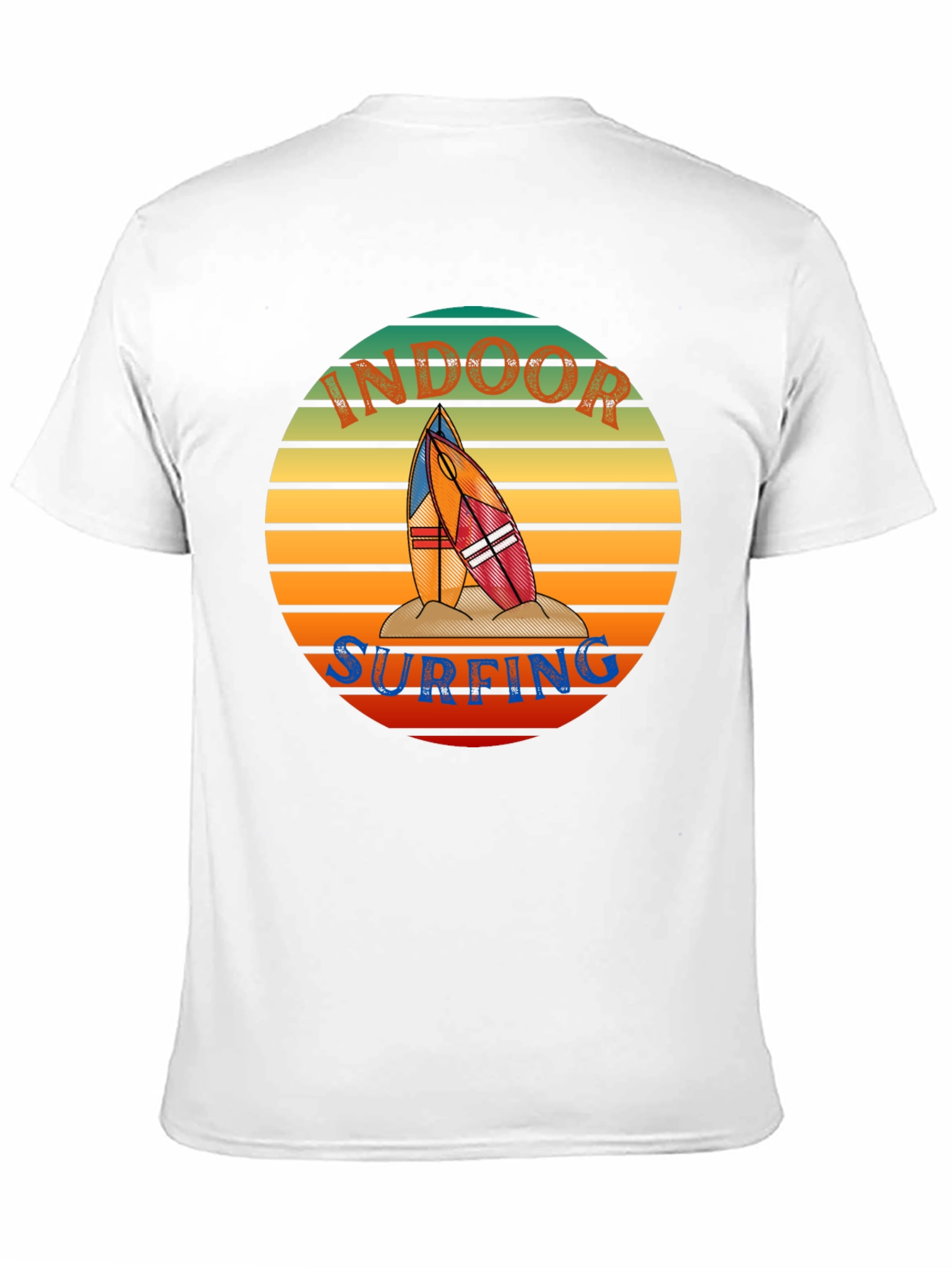 Indoor Surfing T-Shirt - Retro Surf Design