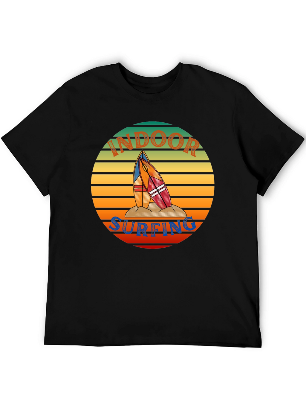Indoor Surfing T-Shirt - Retro Surf Design