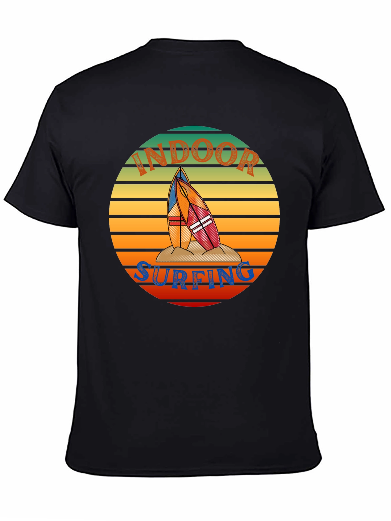 Indoor Surfing T-Shirt - Retro Surf Design