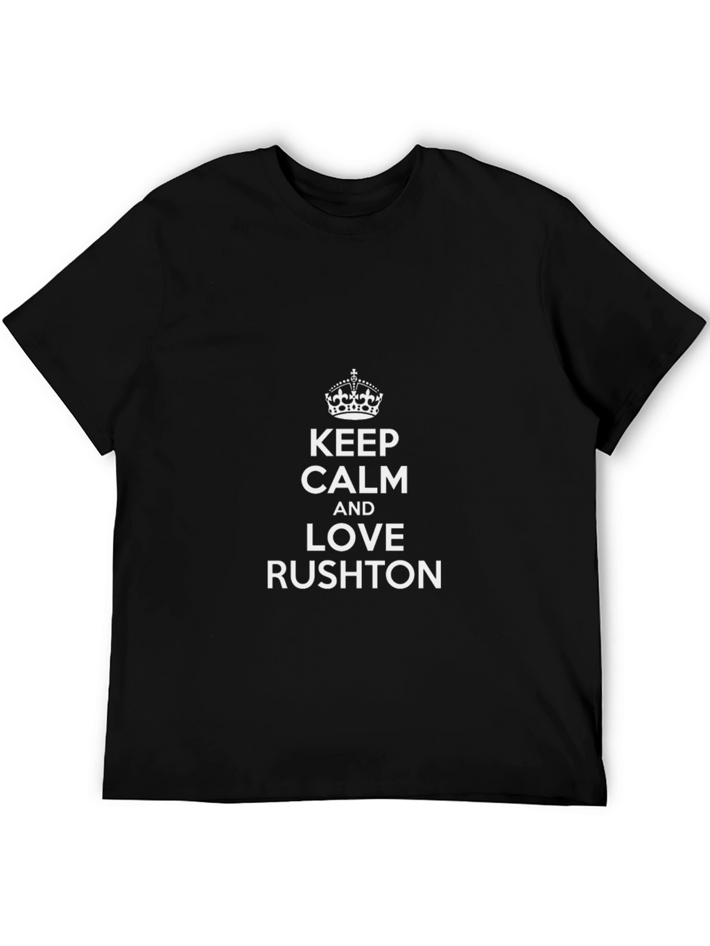 Keep Calm and Love Rushton Black T-Shirt