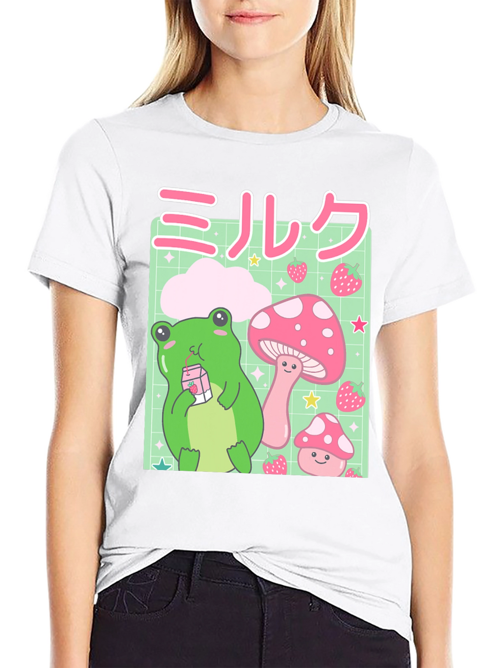 Kawaii Frog Milk T-Shirt
