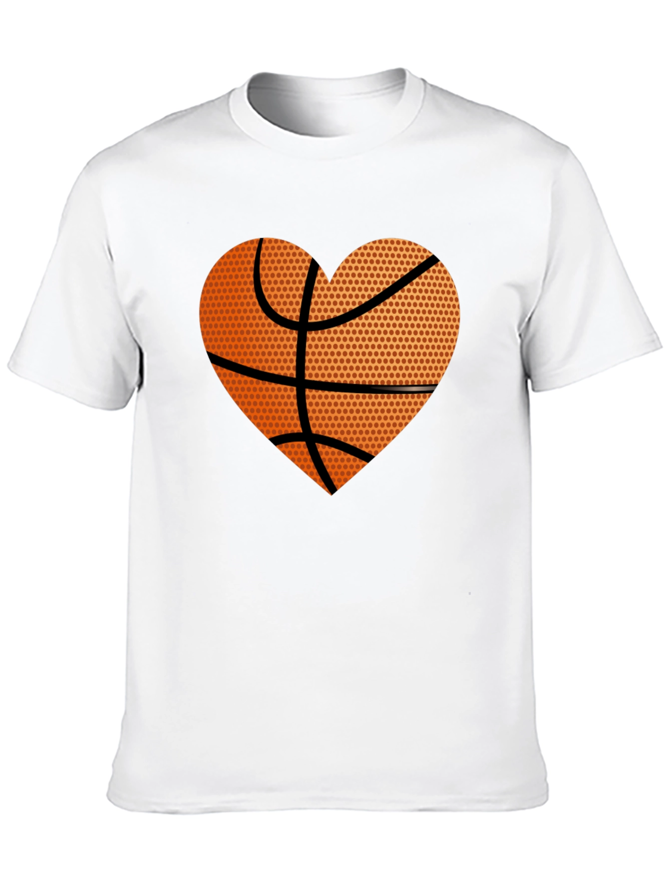 Basketball Heart Graphic Tee - Love the Game!