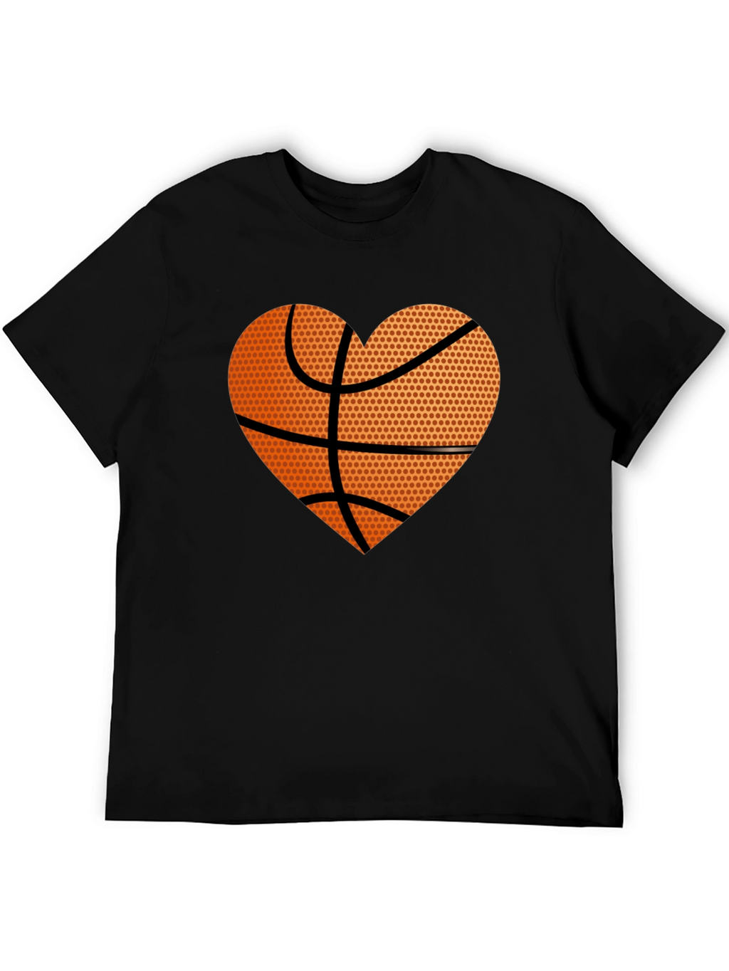 Basketball Heart Graphic Tee - Love the Game!