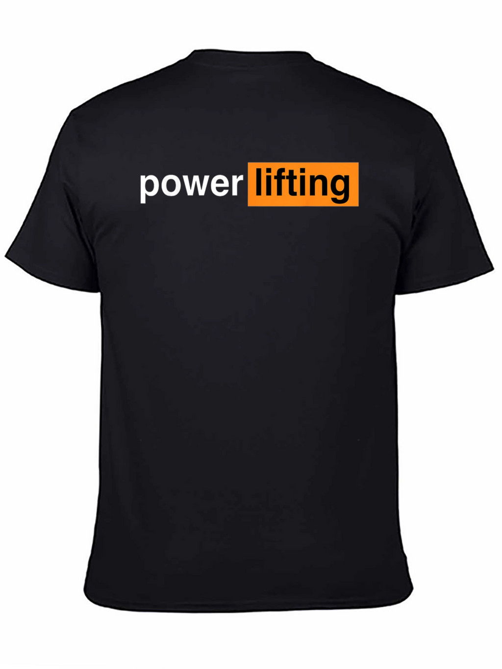 Powerlifting Graphic Tee - Black Cotton Gym Shirt