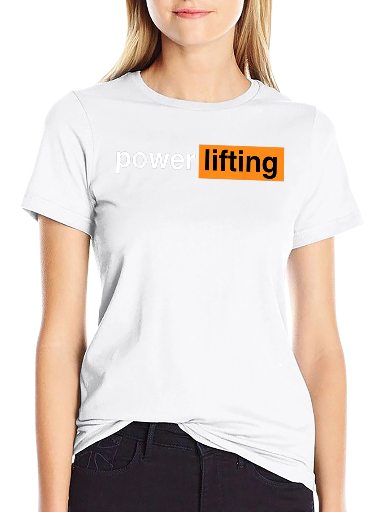 Powerlifting Graphic Tee - Black Cotton Gym Shirt