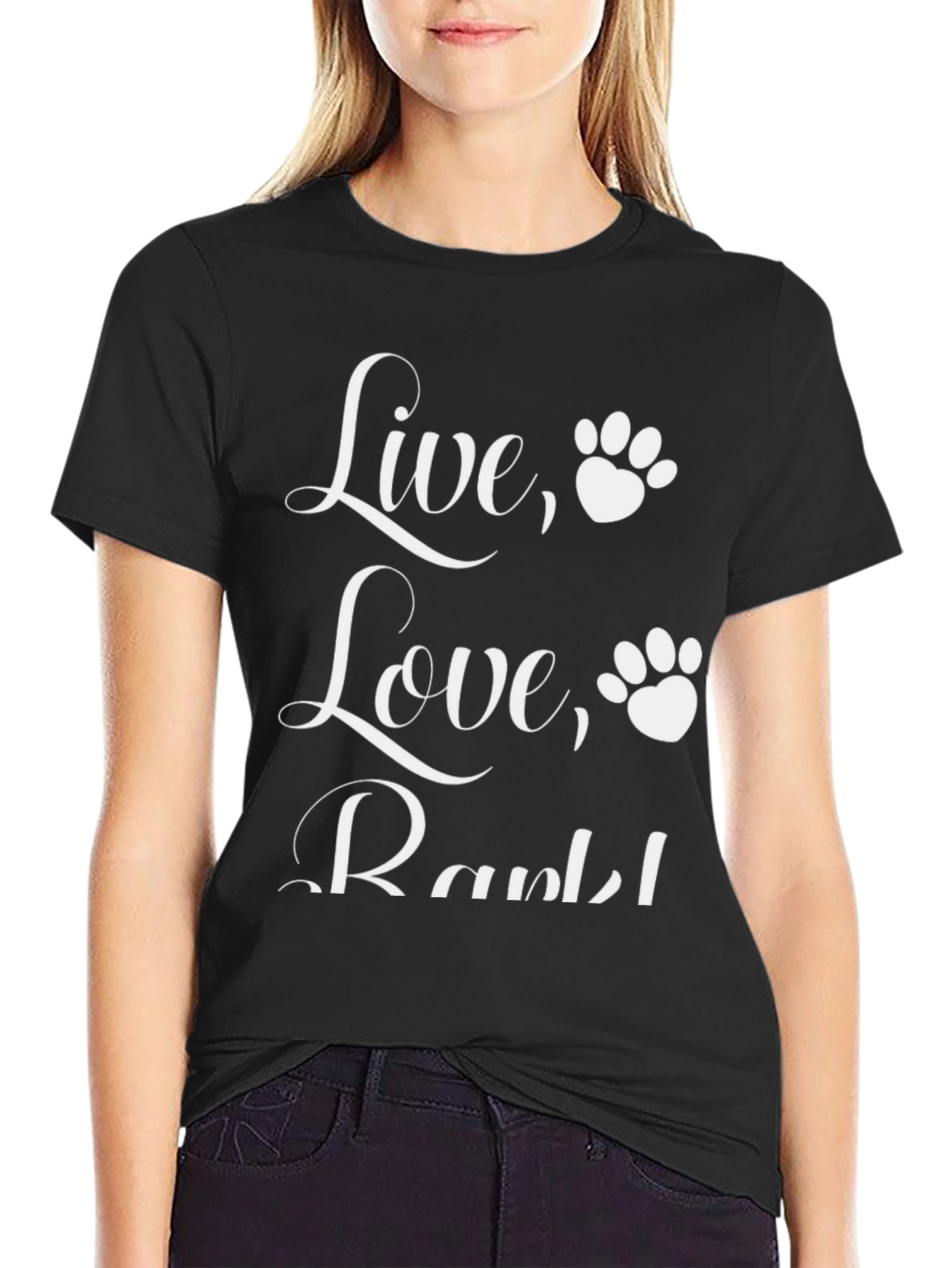 Live Love Bark! Mens Graphic Tee
