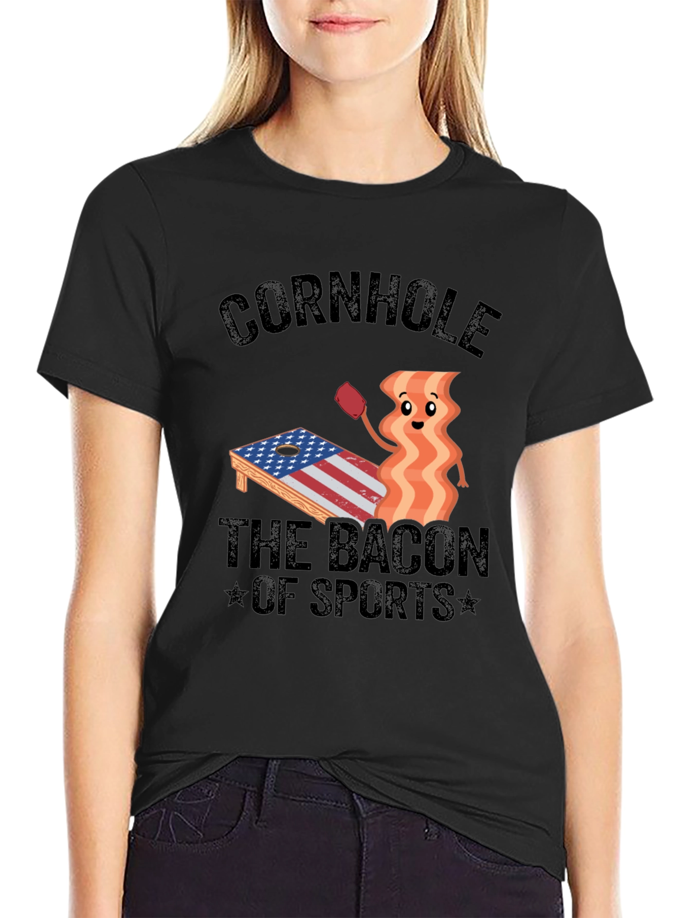 Cornhole: The Bacon of Sports Graphic Tee