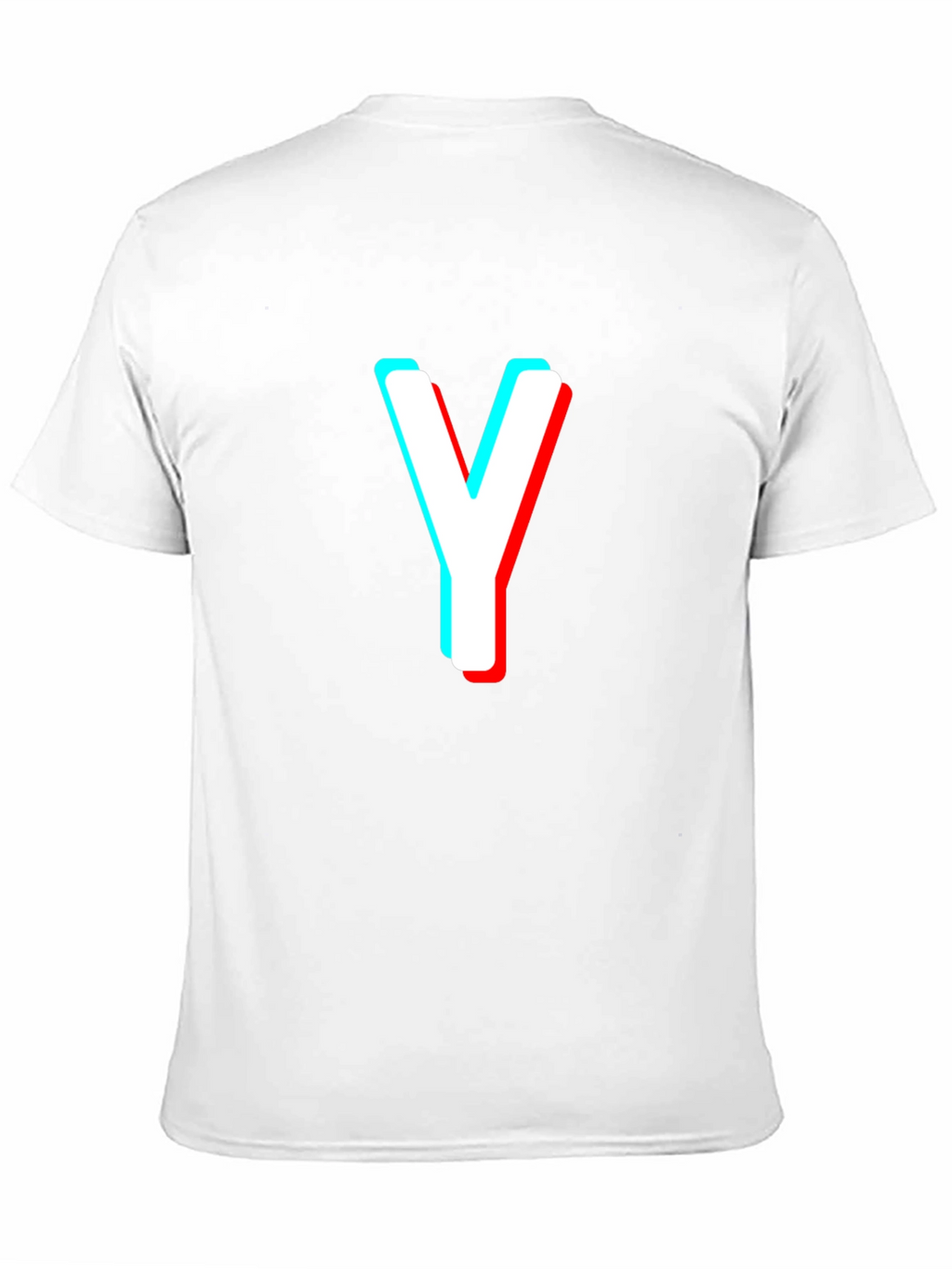 Letter Y Black T-Shirt - 3D Effect Graphic Tee