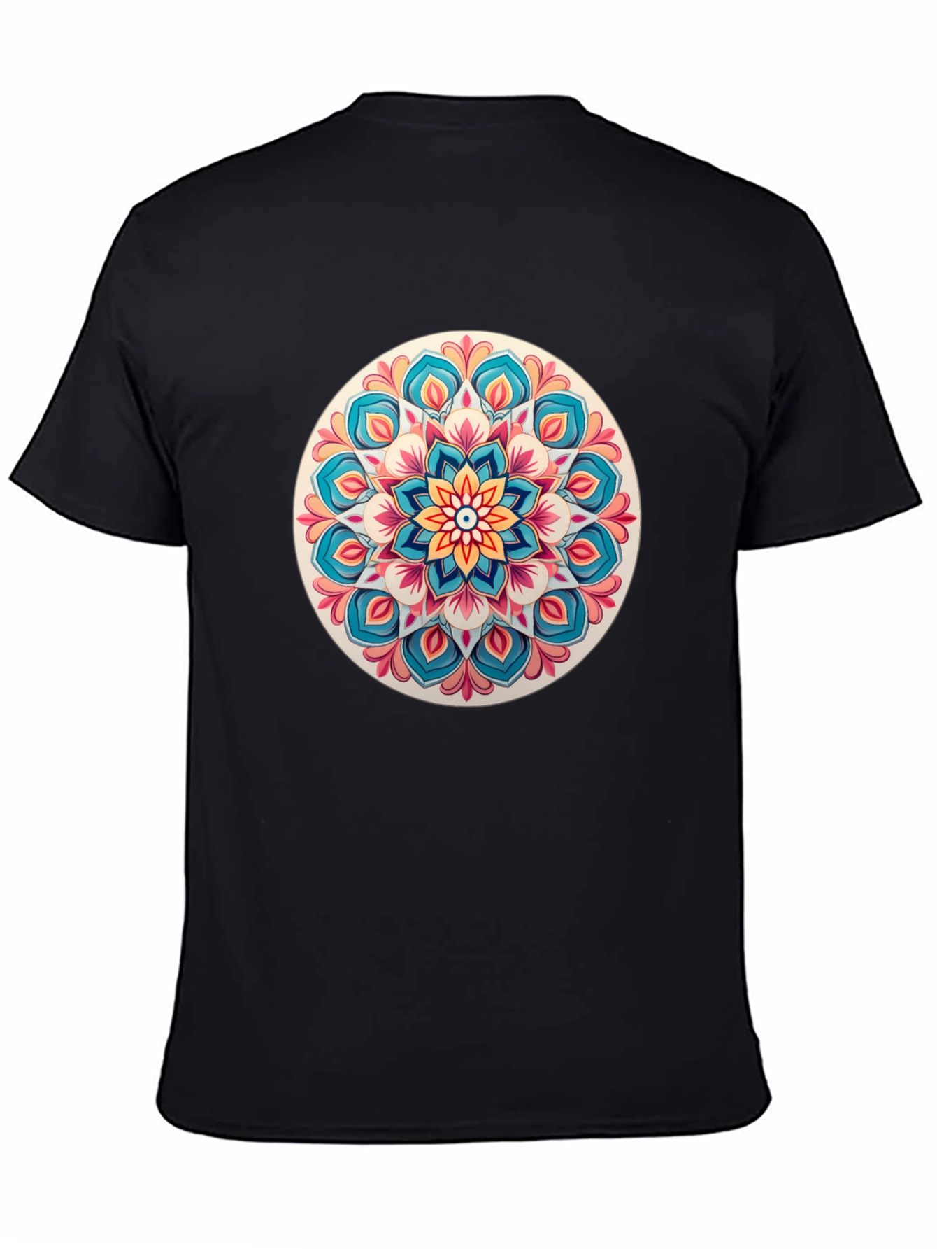 Mandala Art Black T-Shirt