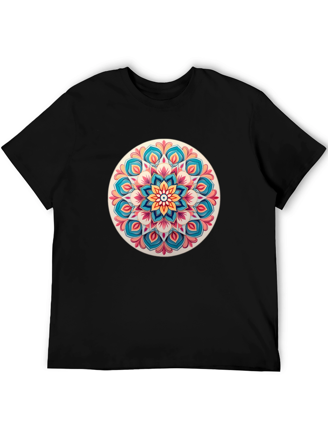 Mandala Art Black T-Shirt