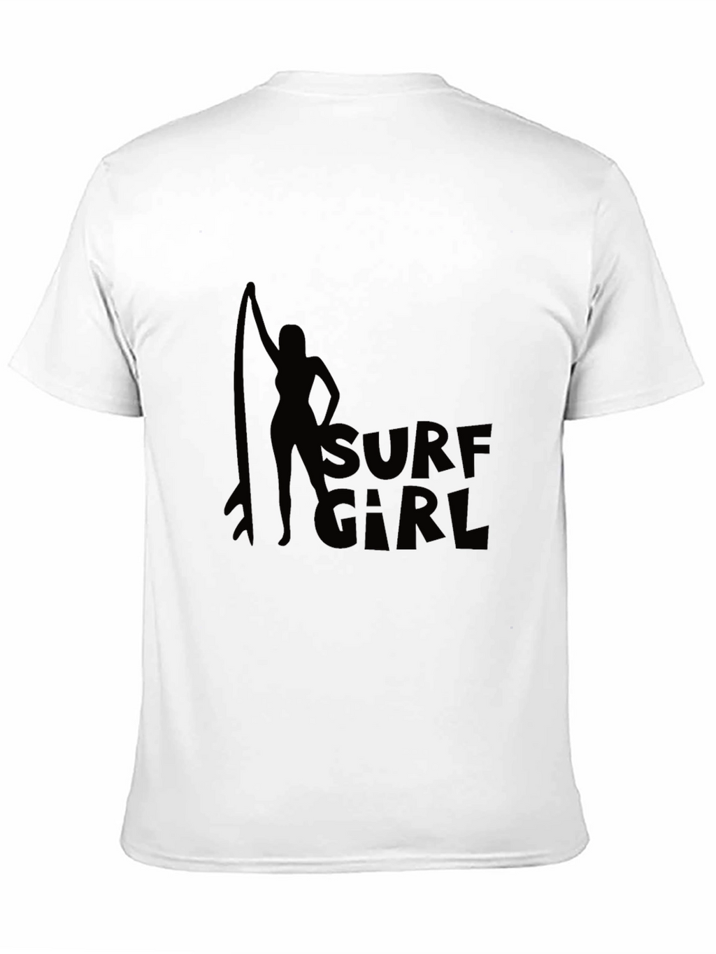 Surf Girl Black T-Shirt Graphic Tee
