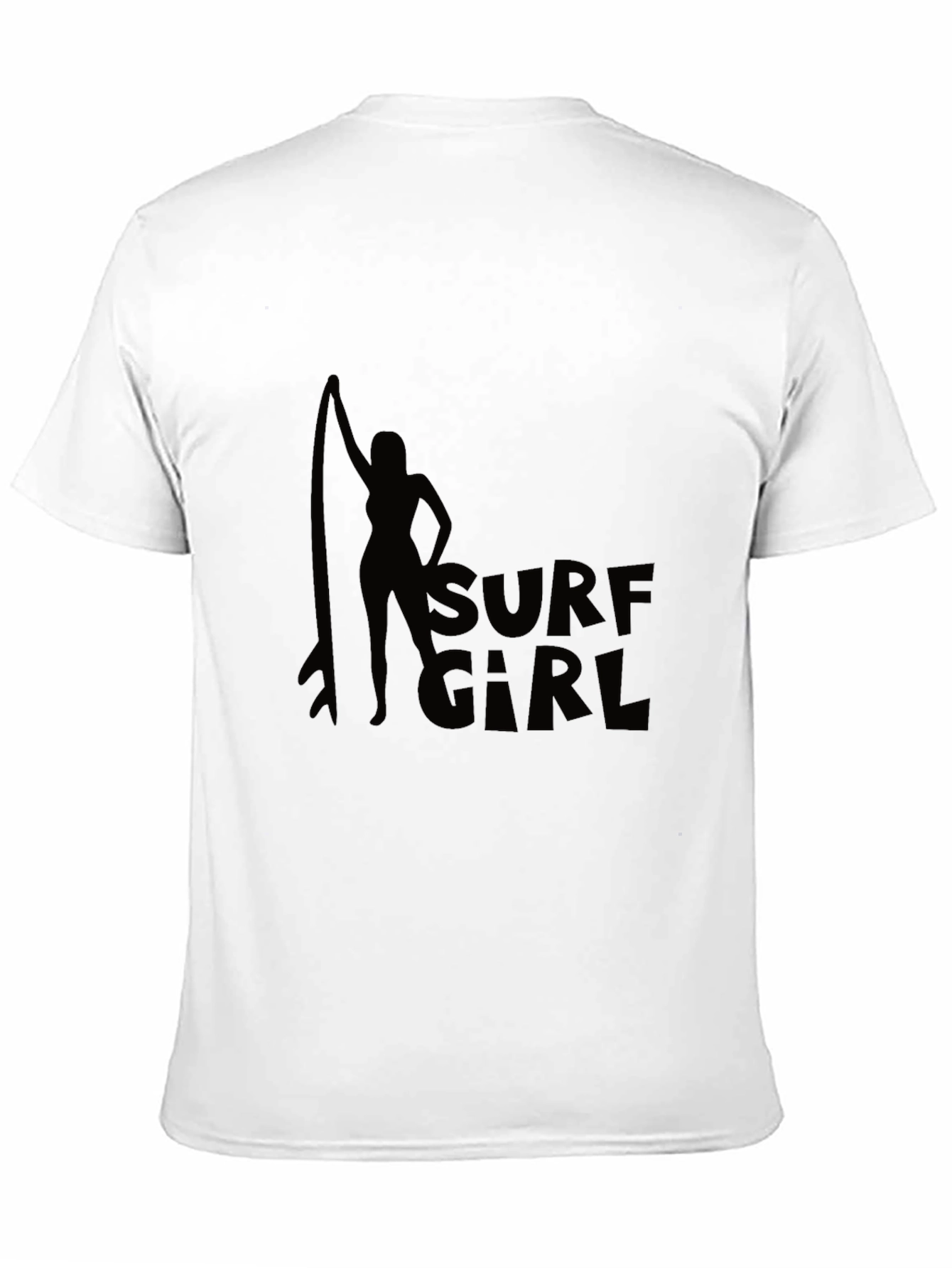 Surf Girl Black T-Shirt Graphic Tee